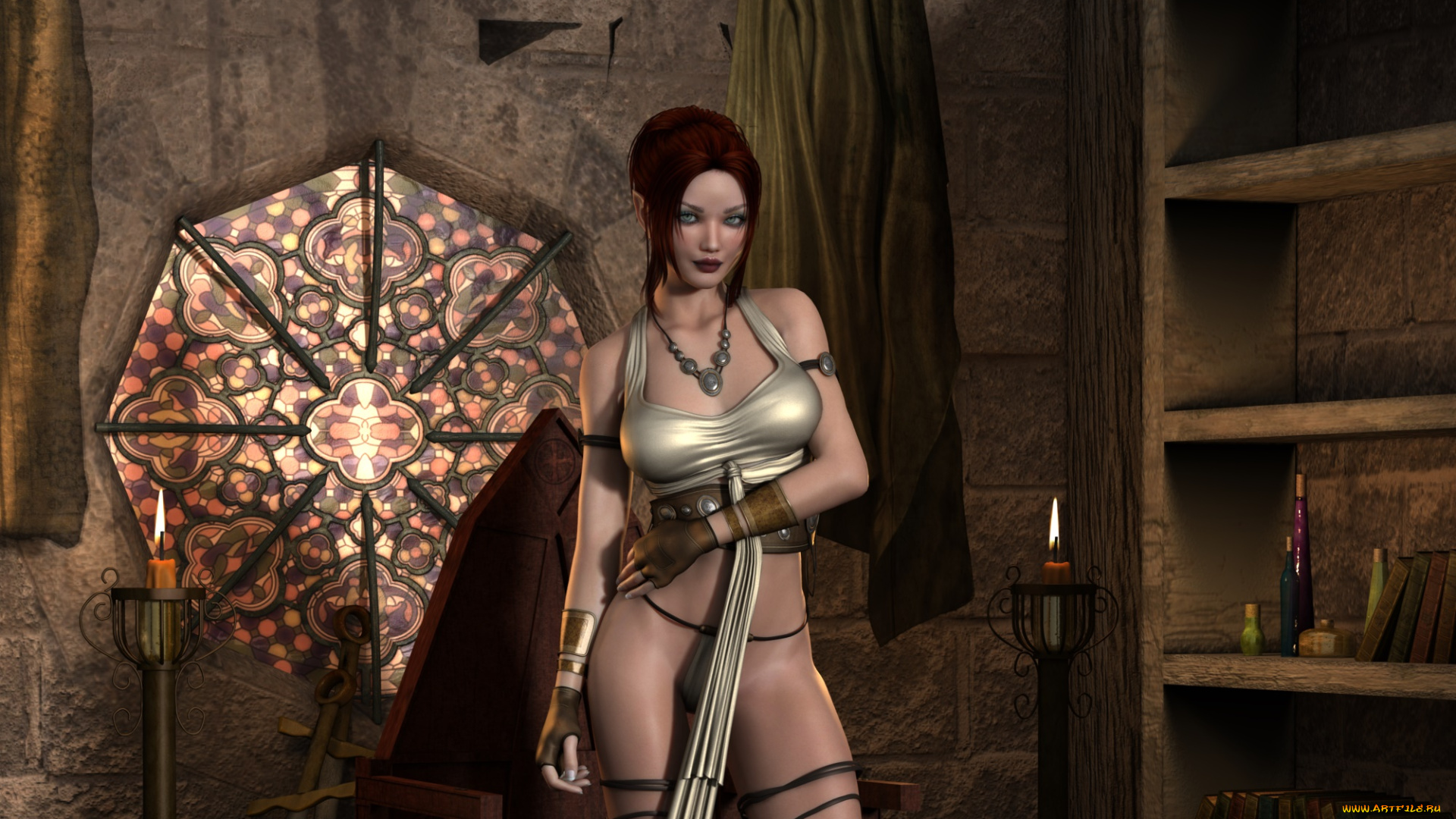 3д, графика, люди, , people, девушка, интерьер, фон, взгляд