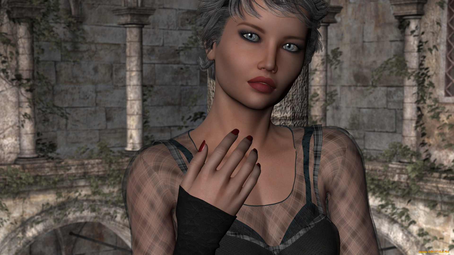 3д, графика, люди, , people, взгляд, девушка, фон