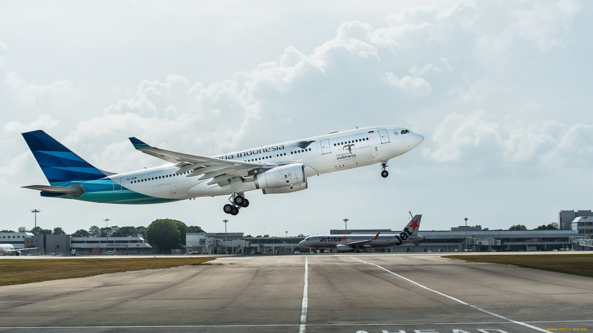 авиация, пассажирские, самолёты, взлет, авиалайнер