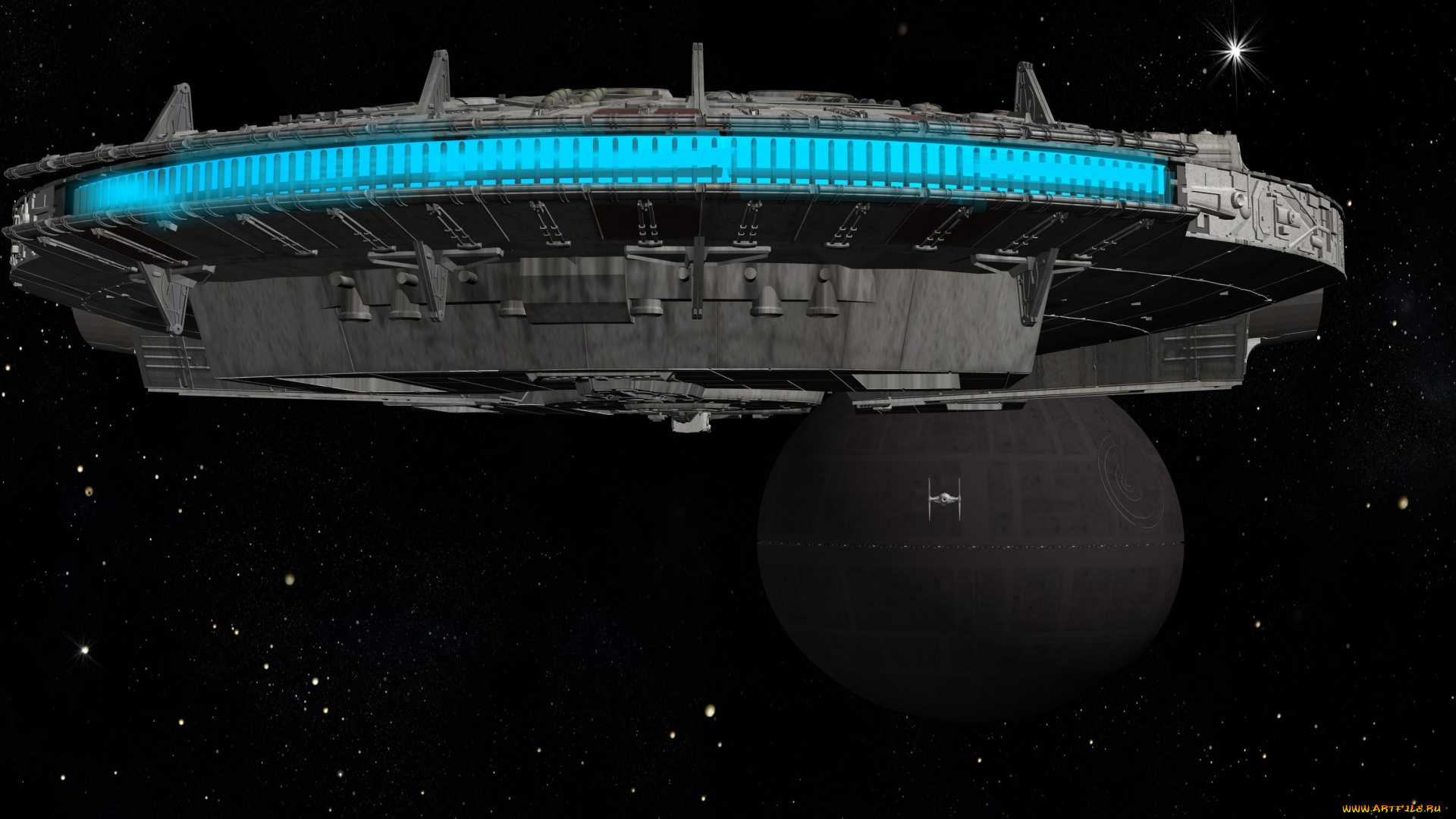 космос, арт, космический, корабль, полет, вселенная