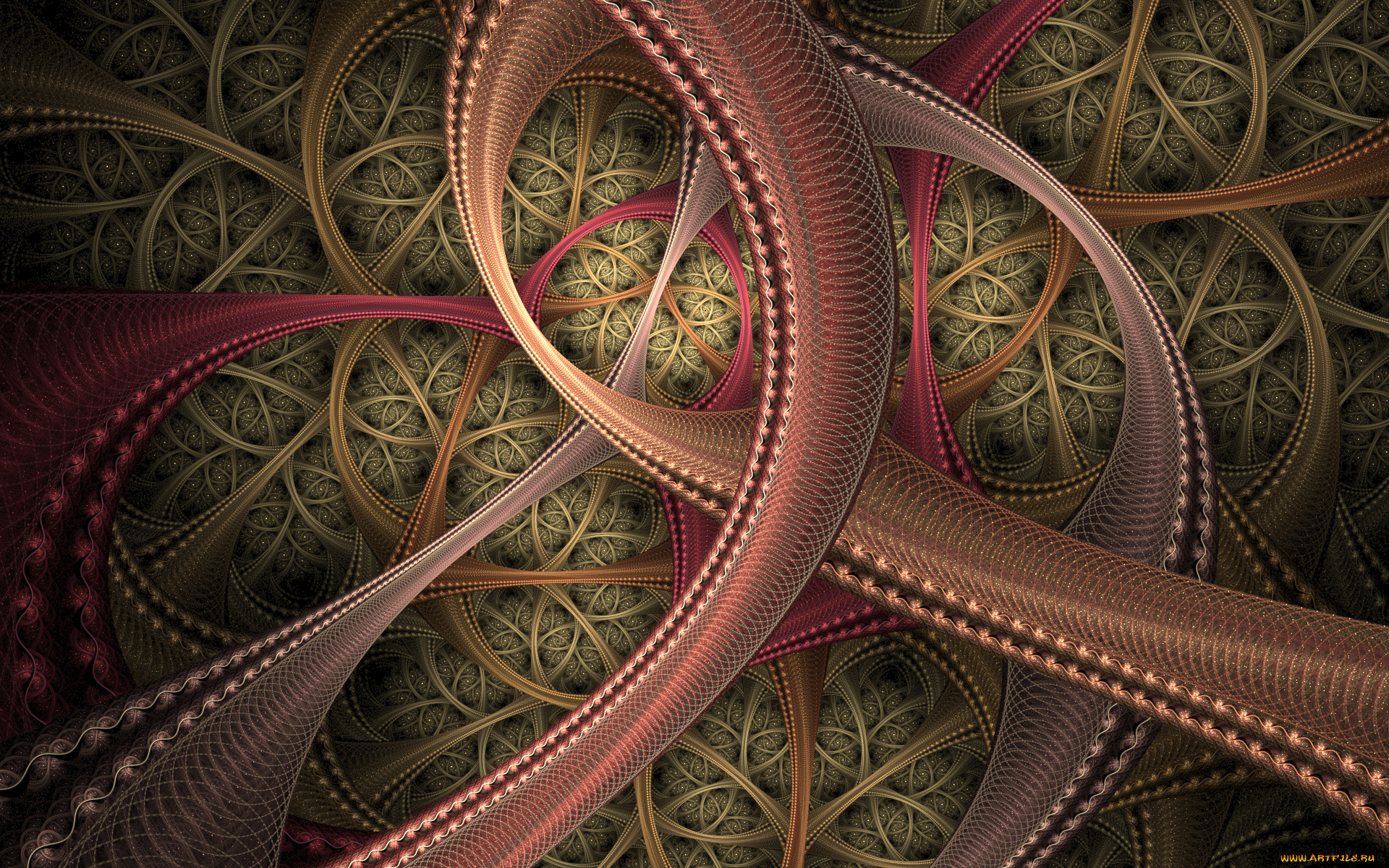 3д, графика, фракталы, , fractal, цвета, фон, узор