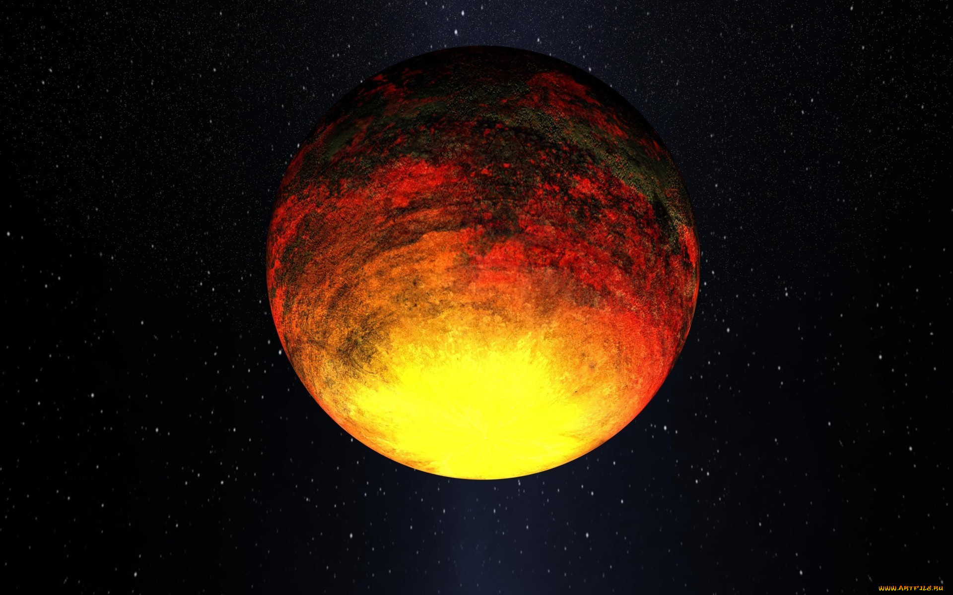 космос, марс, planet, red, yellow