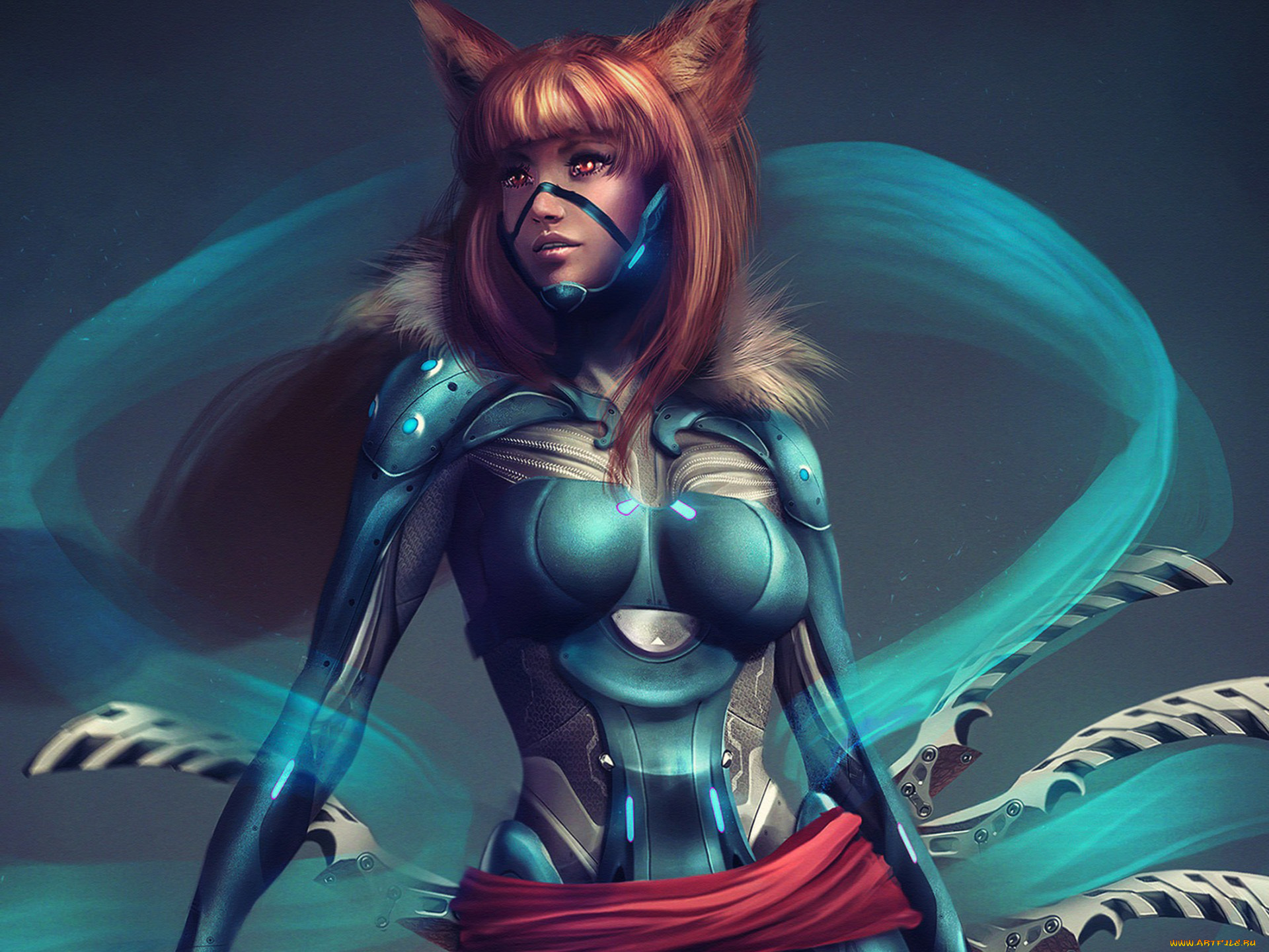 фэнтези, существа, ушки, костюм, девушка