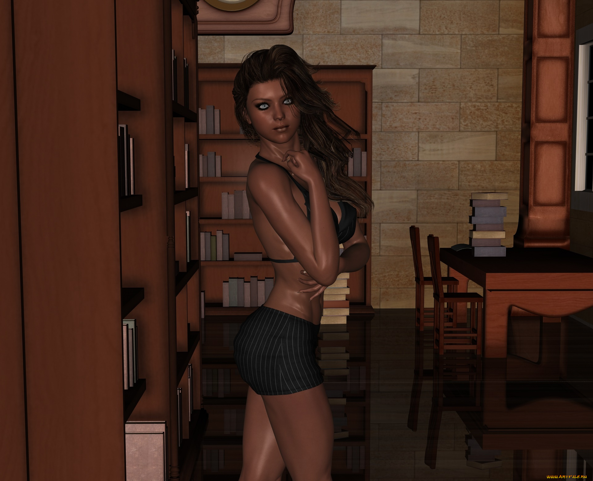 3д, графика, люди, , people, девушка, взгляд, фон