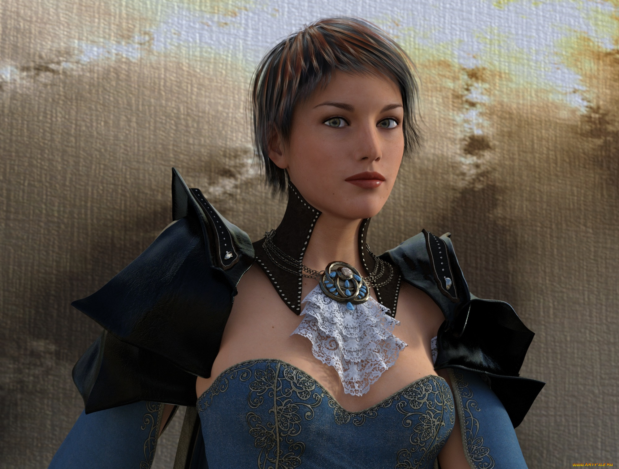 3д, графика, люди, , people, девушка, взгляд, фон