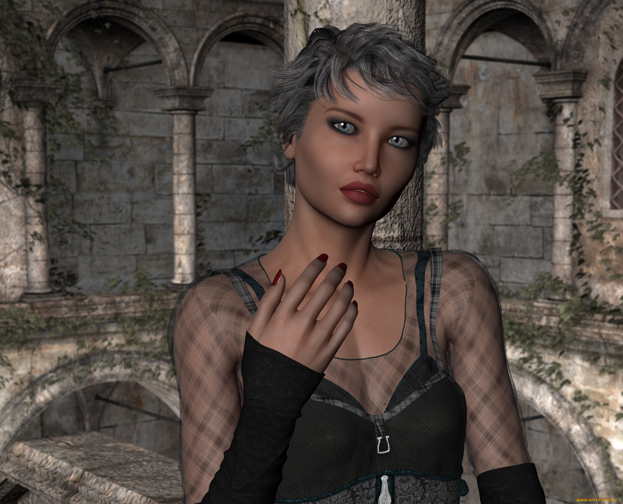 3д, графика, люди, , people, взгляд, девушка, фон