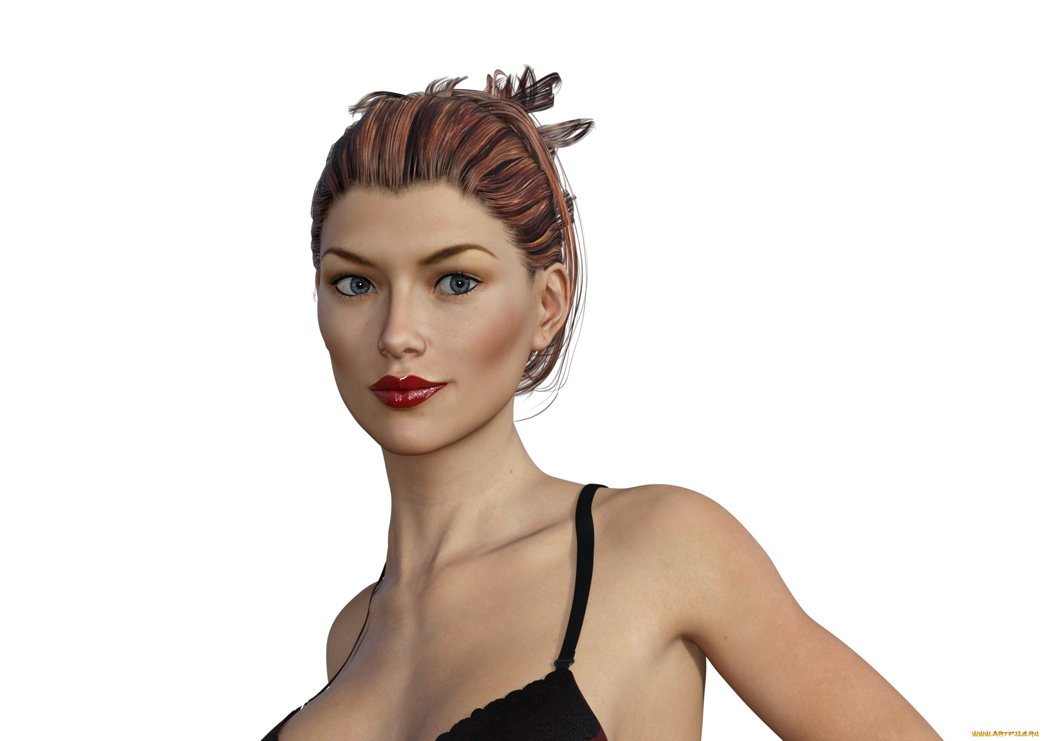 3д, графика, портрет, , portraits, взгляд, фон, девушка