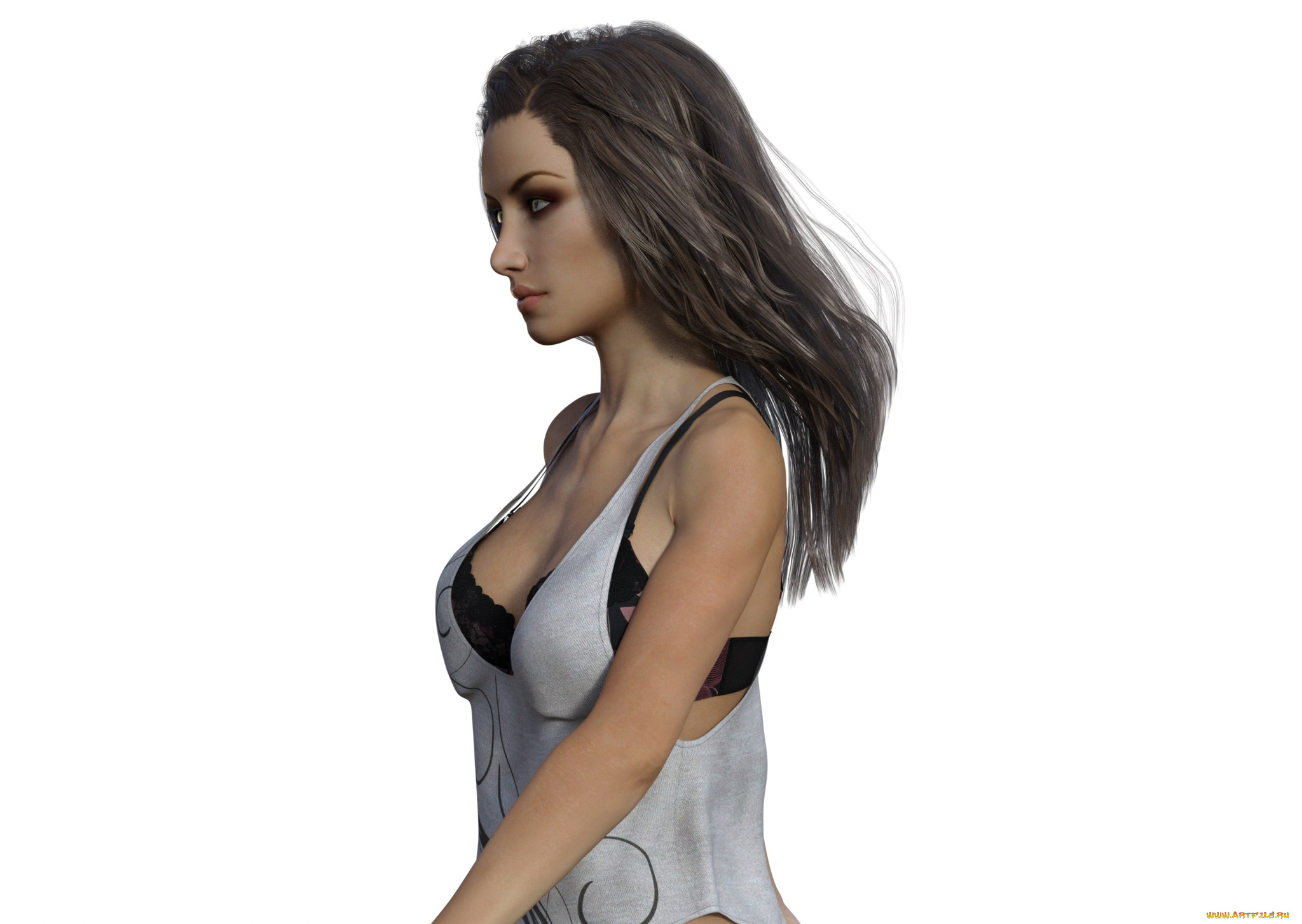 3д, графика, люди, , people, фон, взгляд, девушка