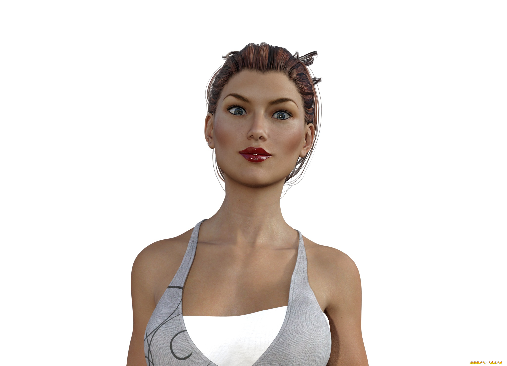 3д, графика, портрет, , portraits, девушка, фон, взгляд