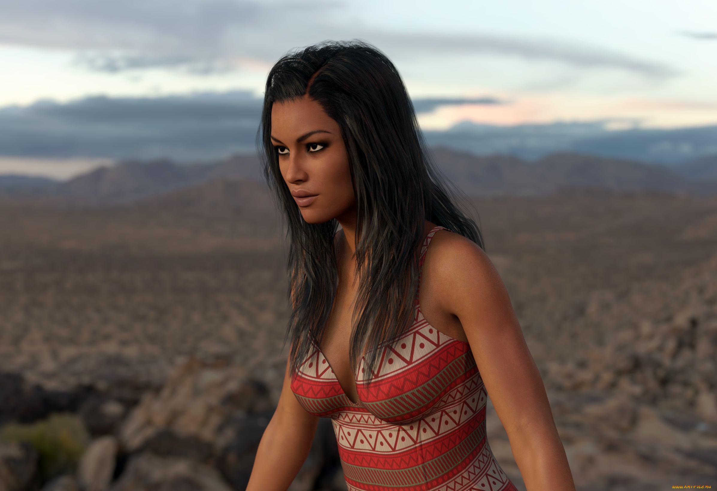 3д, графика, люди, , people, взгляд, фон, девушка