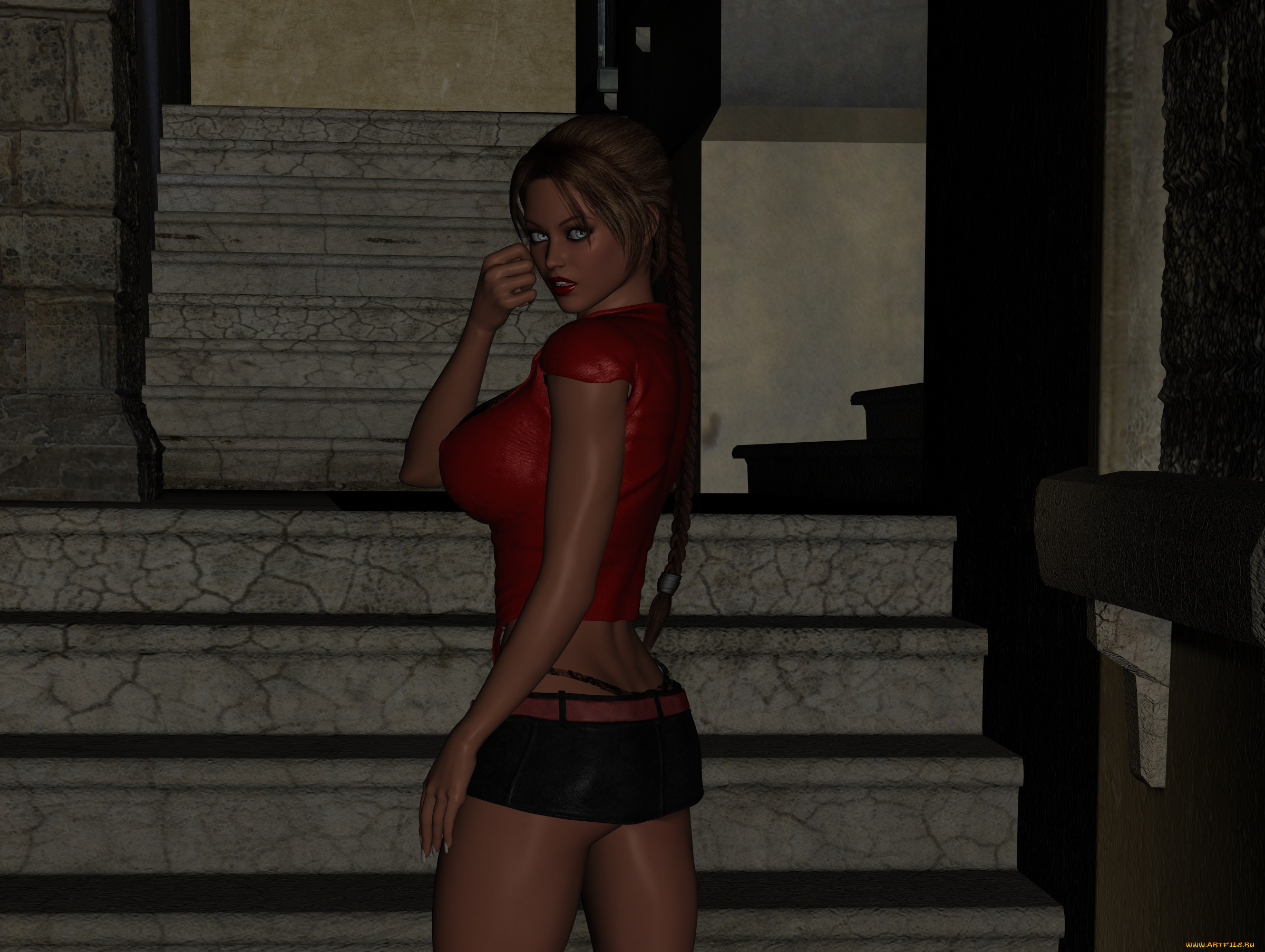 3д, графика, люди, , people, девушка, взгляд, фон