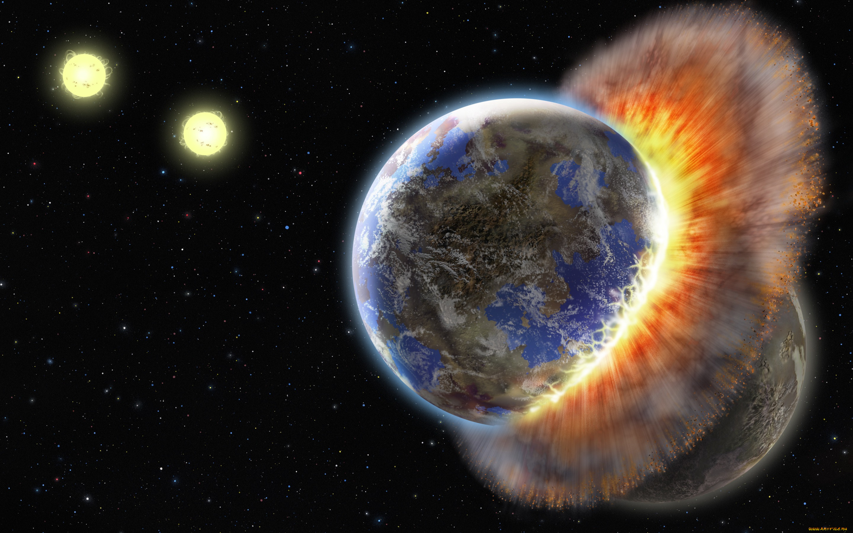 космос, арт, collision, contact, planets, sci, fi, energy