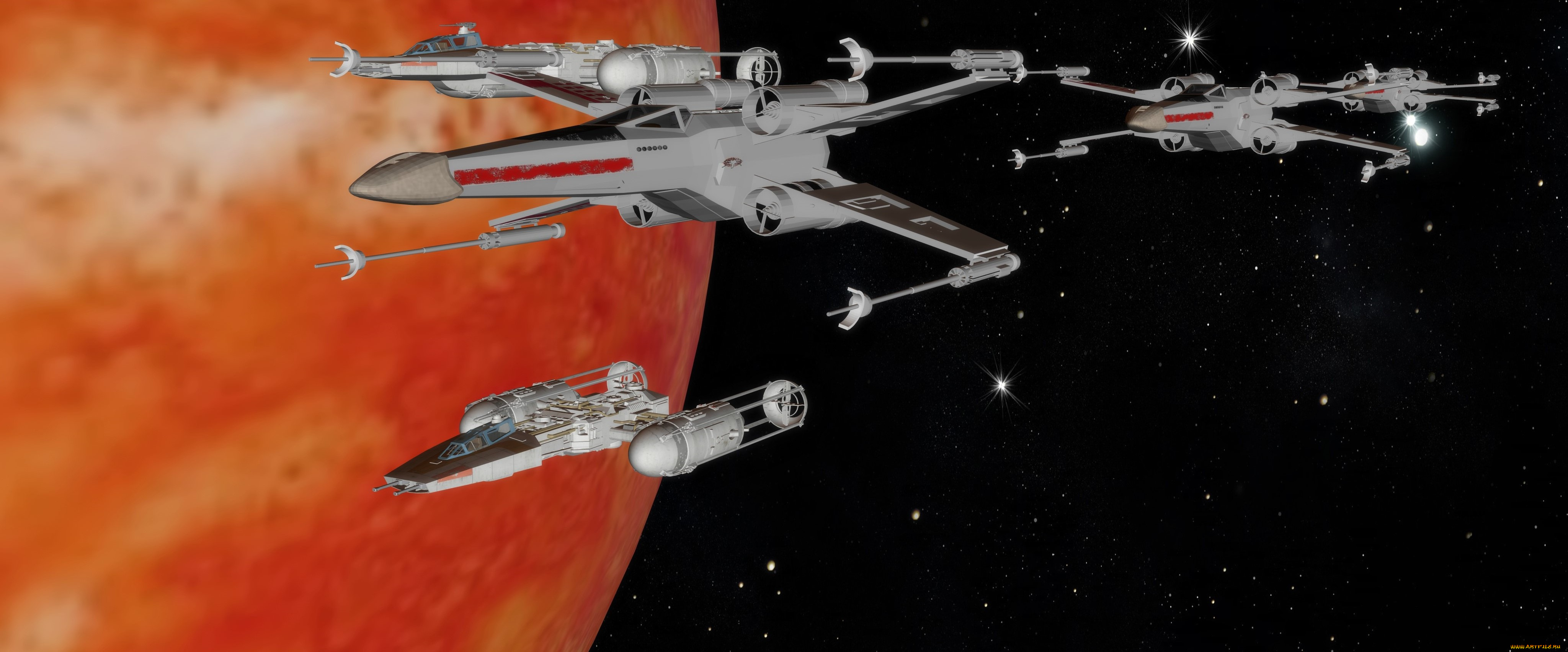 космос, арт, космический, корабль, полет, вселенная