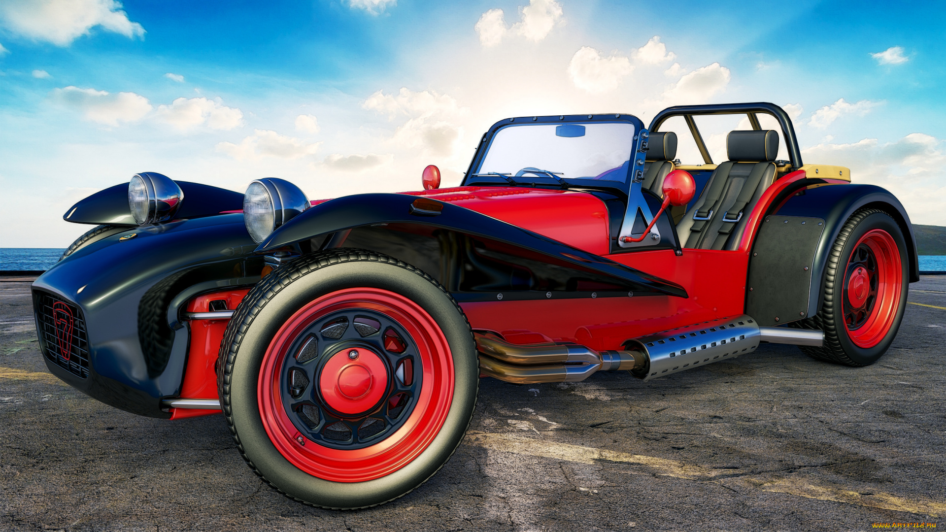 автомобили, 3д, фон, автомобиль