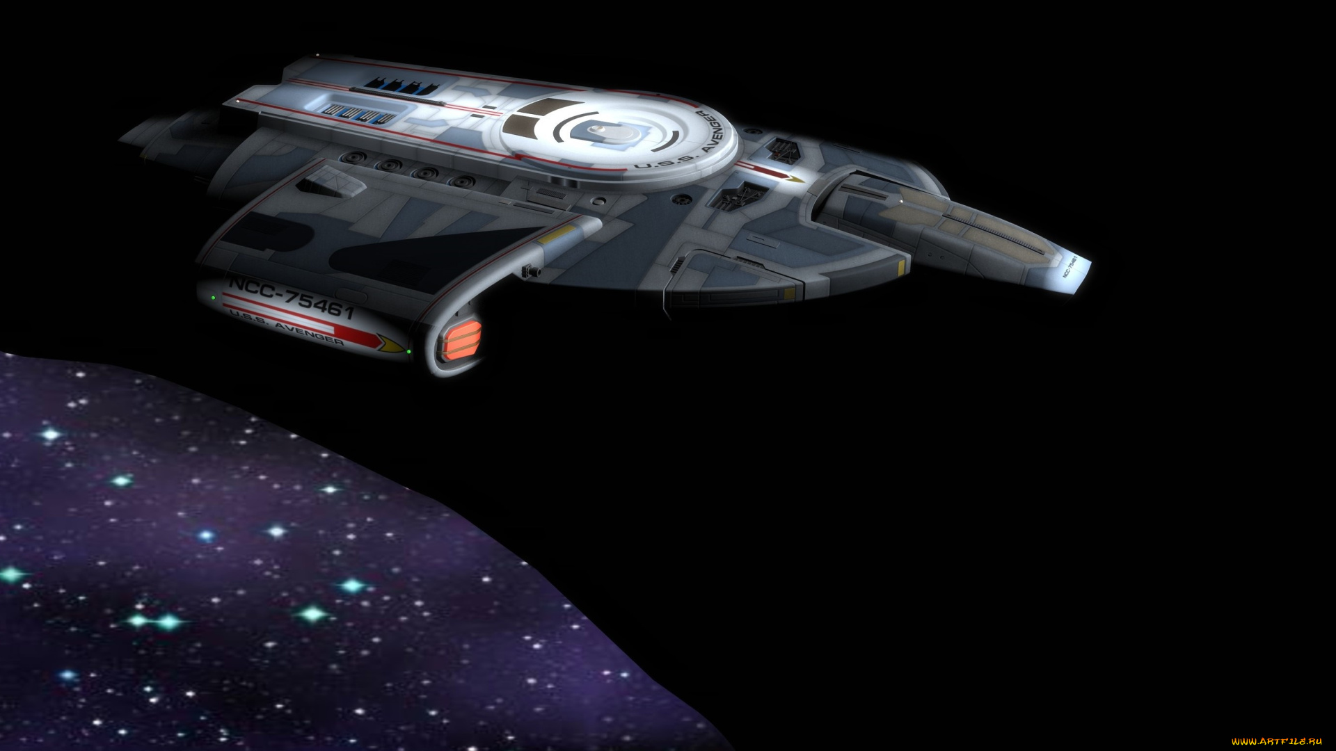 космос, арт, космический, корабль, полет, вселенная