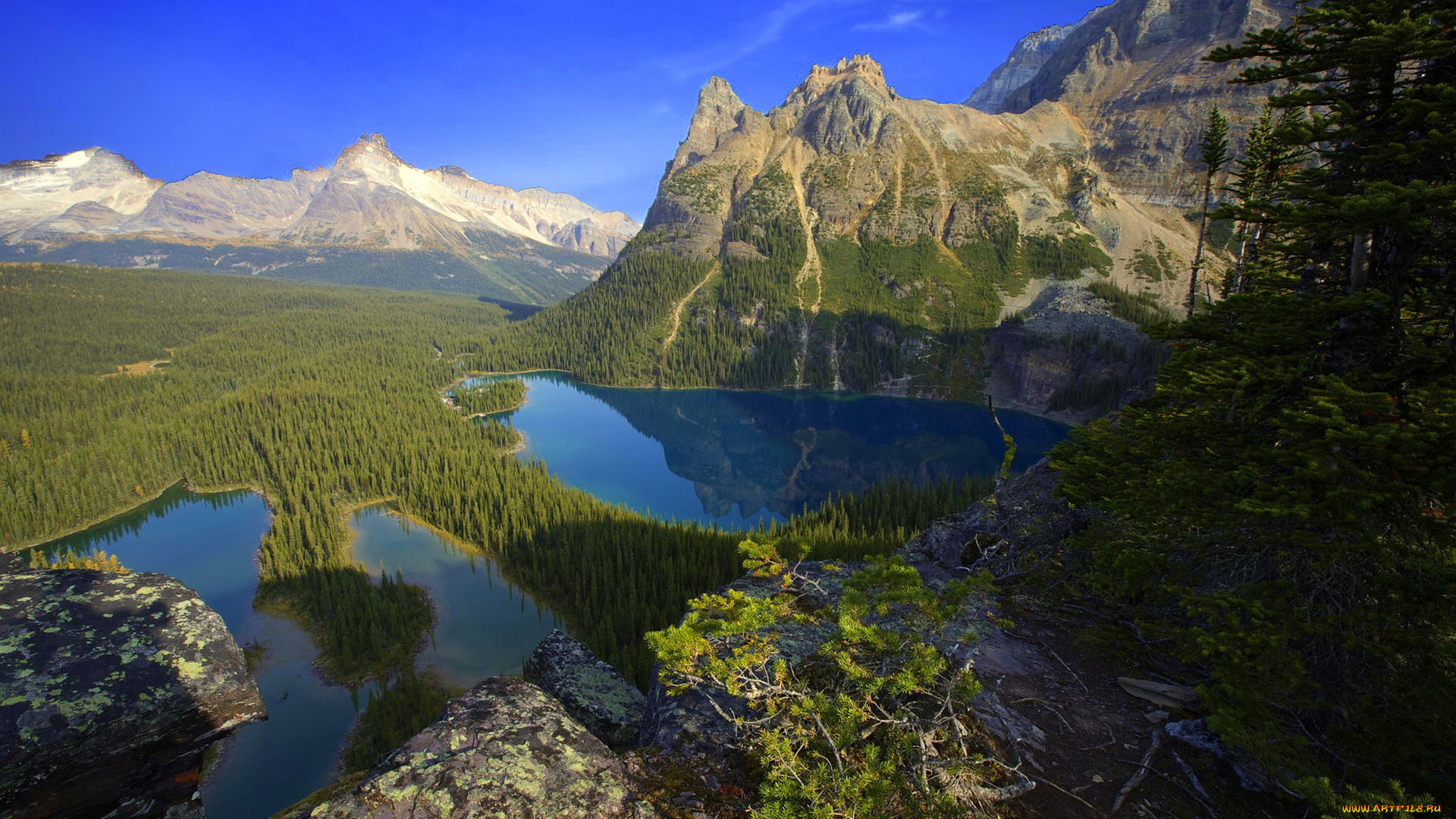 природа, реки, озера, озеро, горы