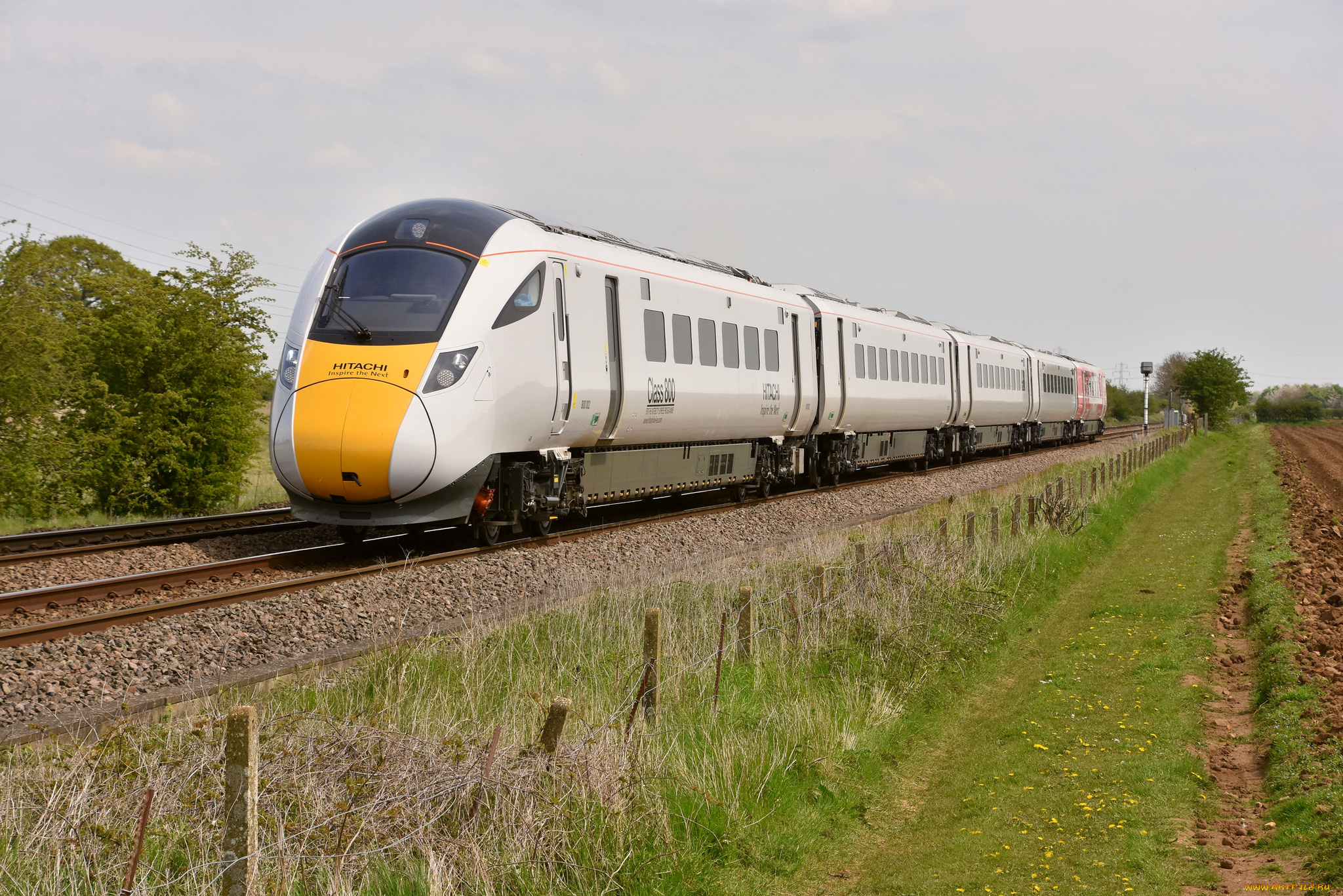 техника, поезда, локомотив, состав, рельсы