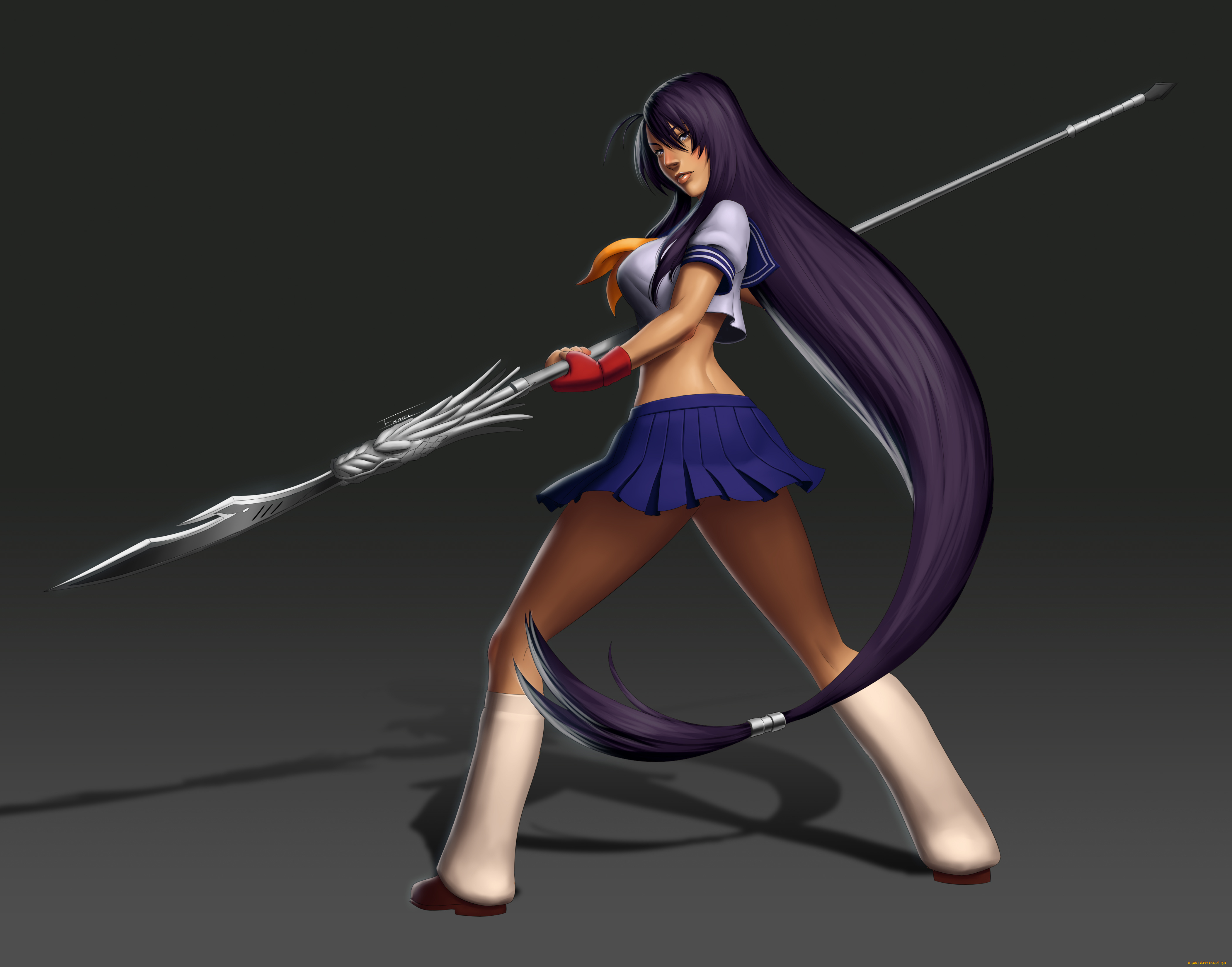 3д, графика, фантазия, , fantasy, оружие, фон, взгляд, девушка