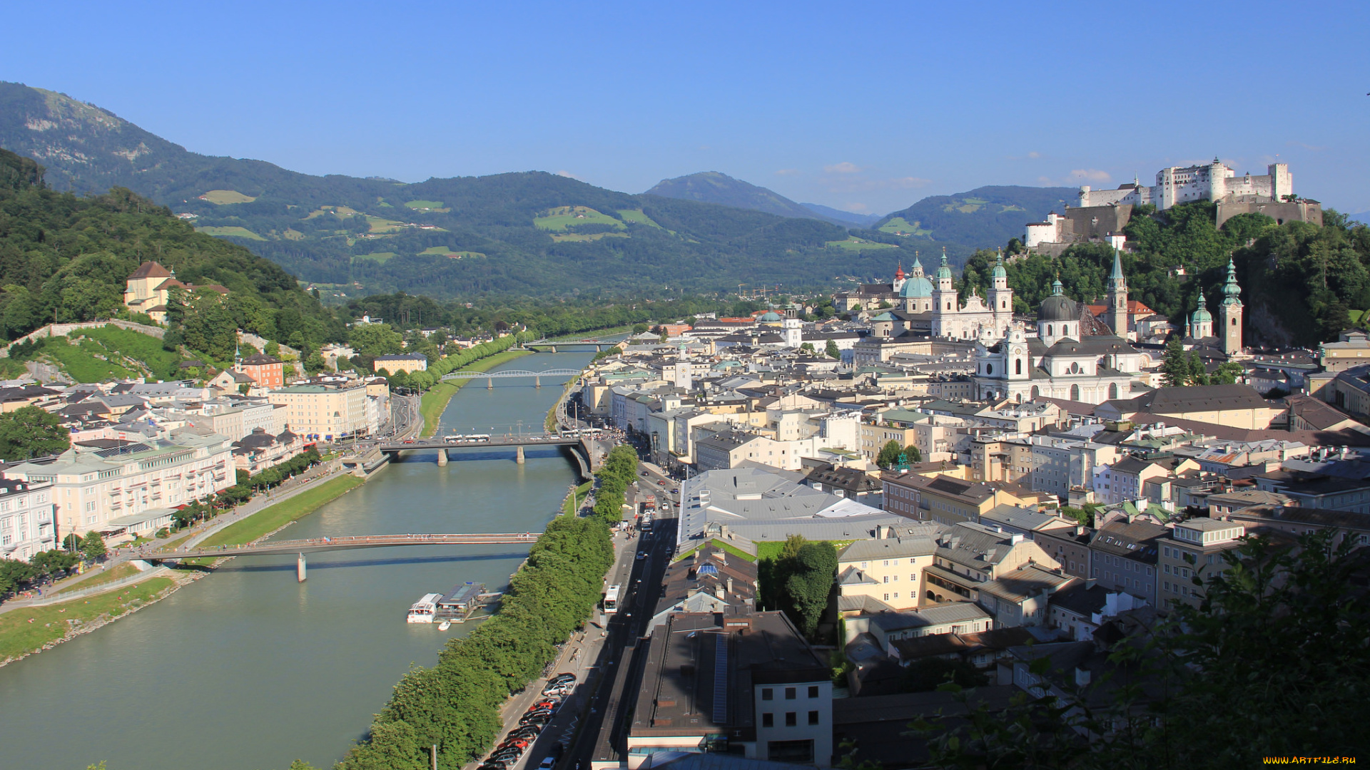 города, -, панорамы, пейзаж