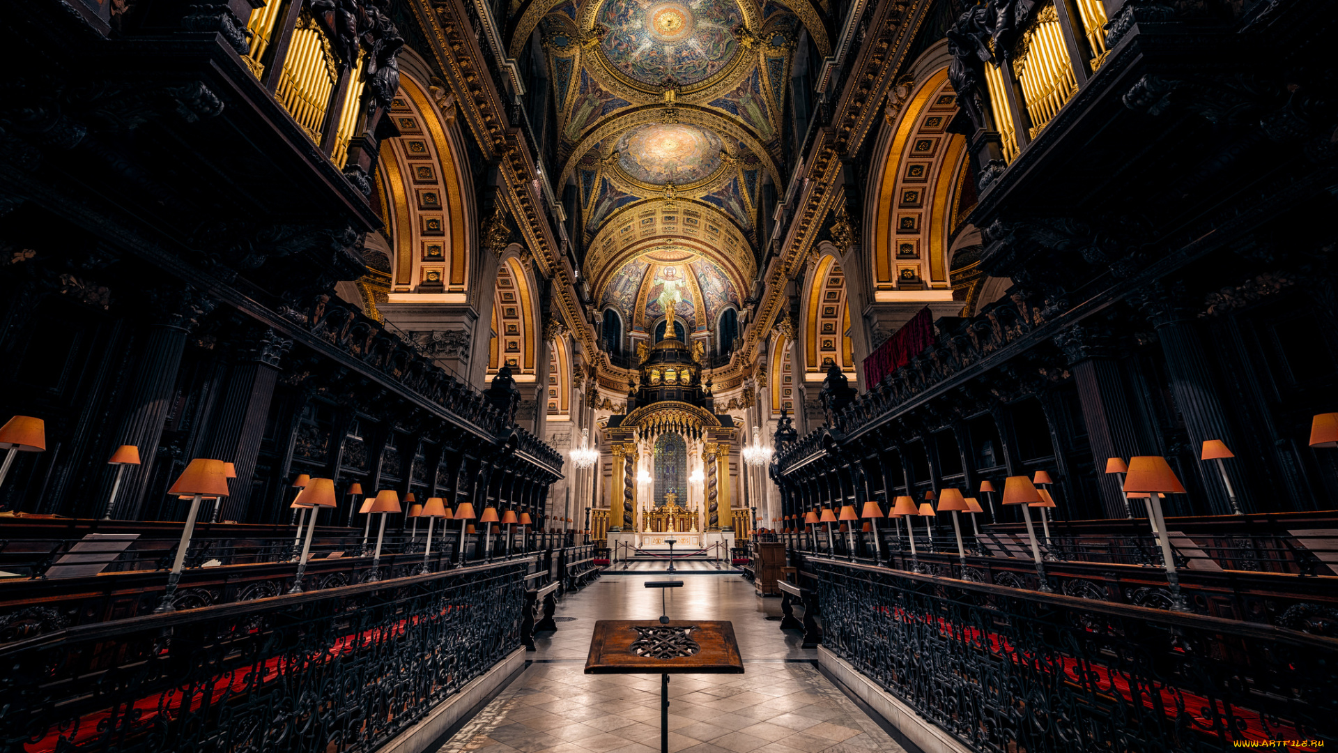 интерьер, убранство, , роспись, храма, церковь