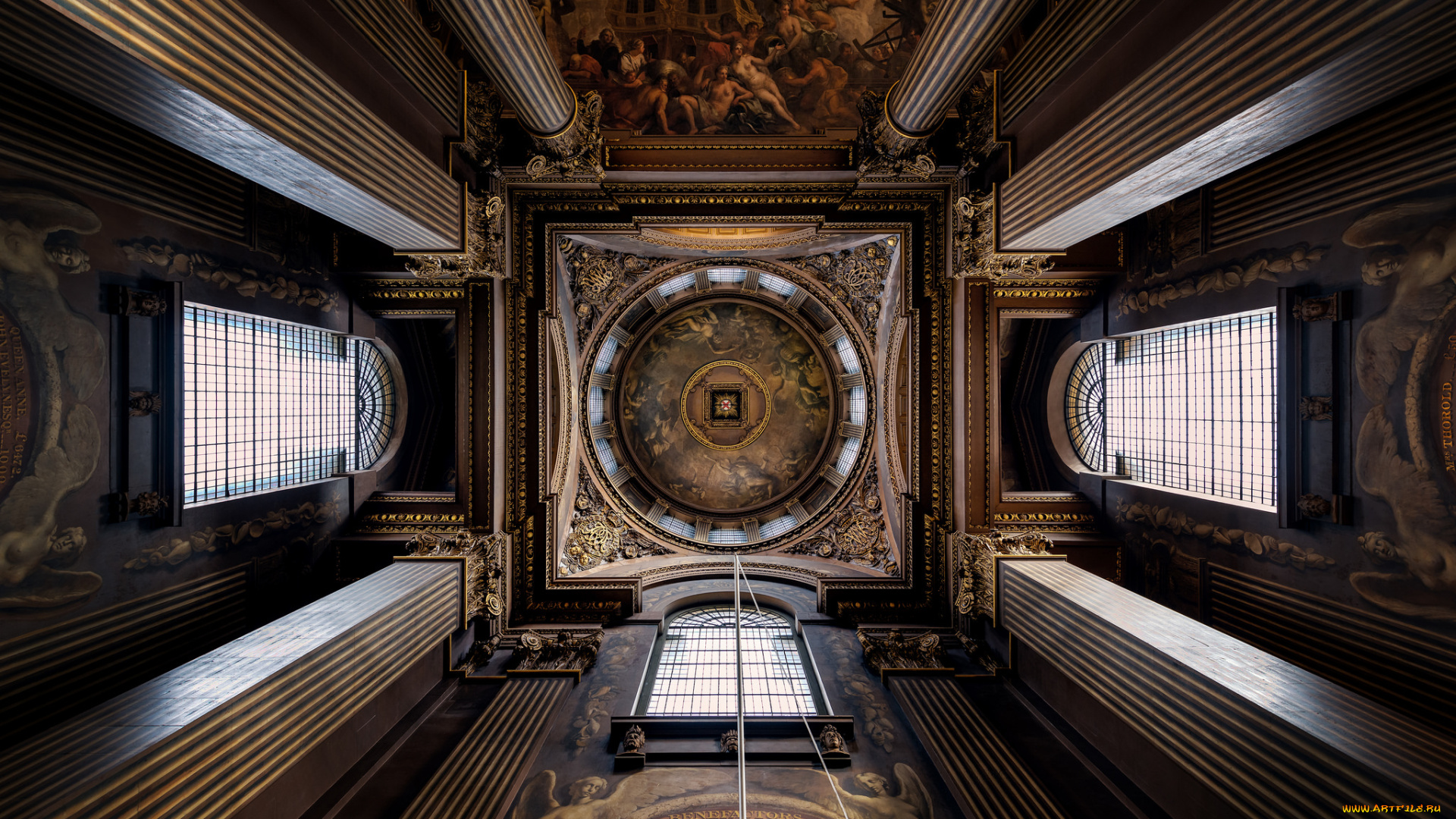 интерьер, убранство, , роспись, храма, потолок