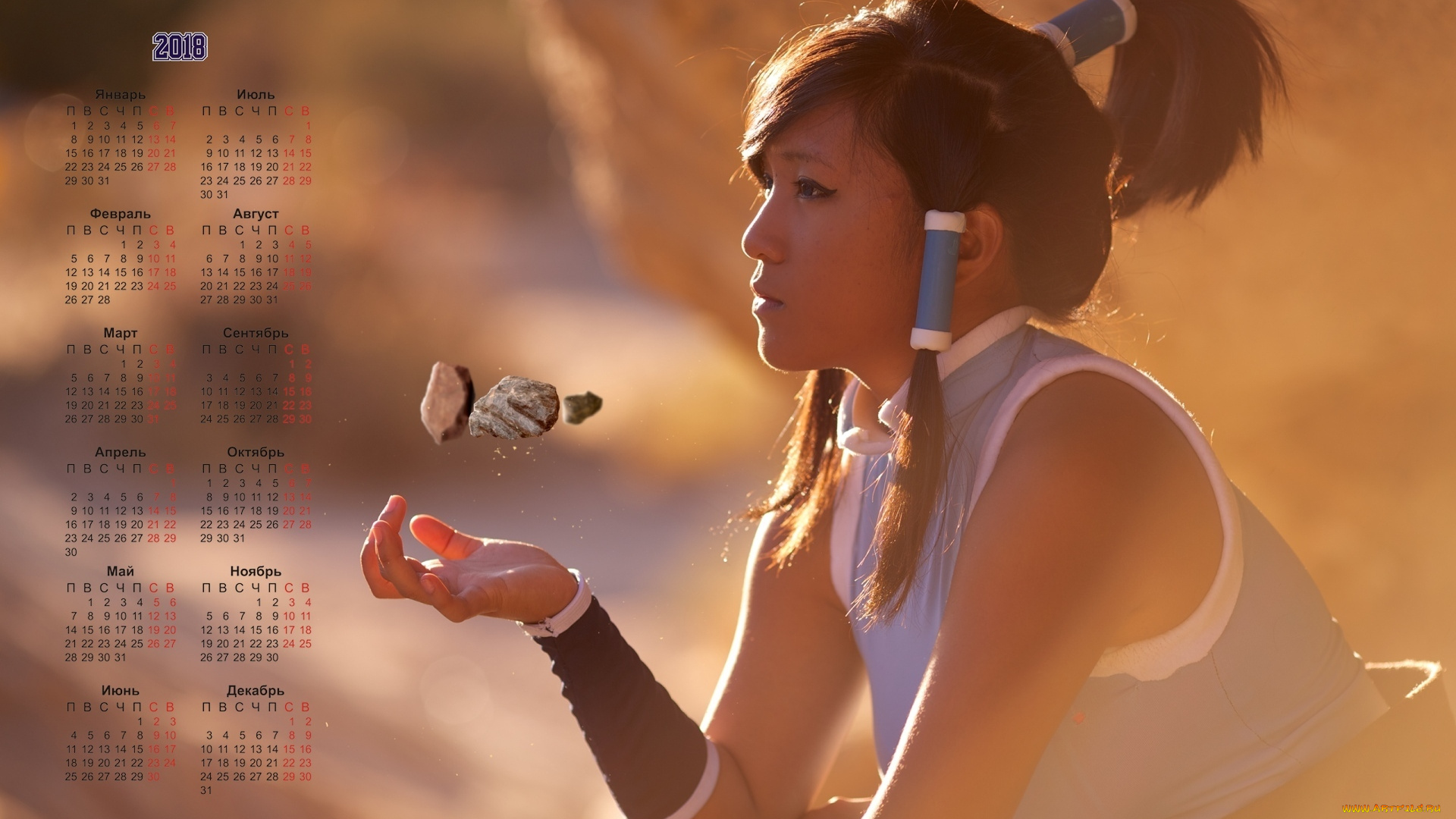календари, девушки, профиль, камешки