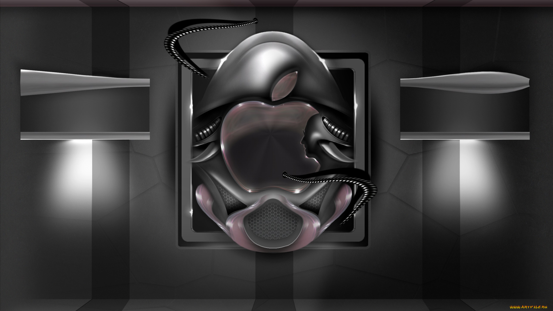 компьютеры, apple, фон, логотип