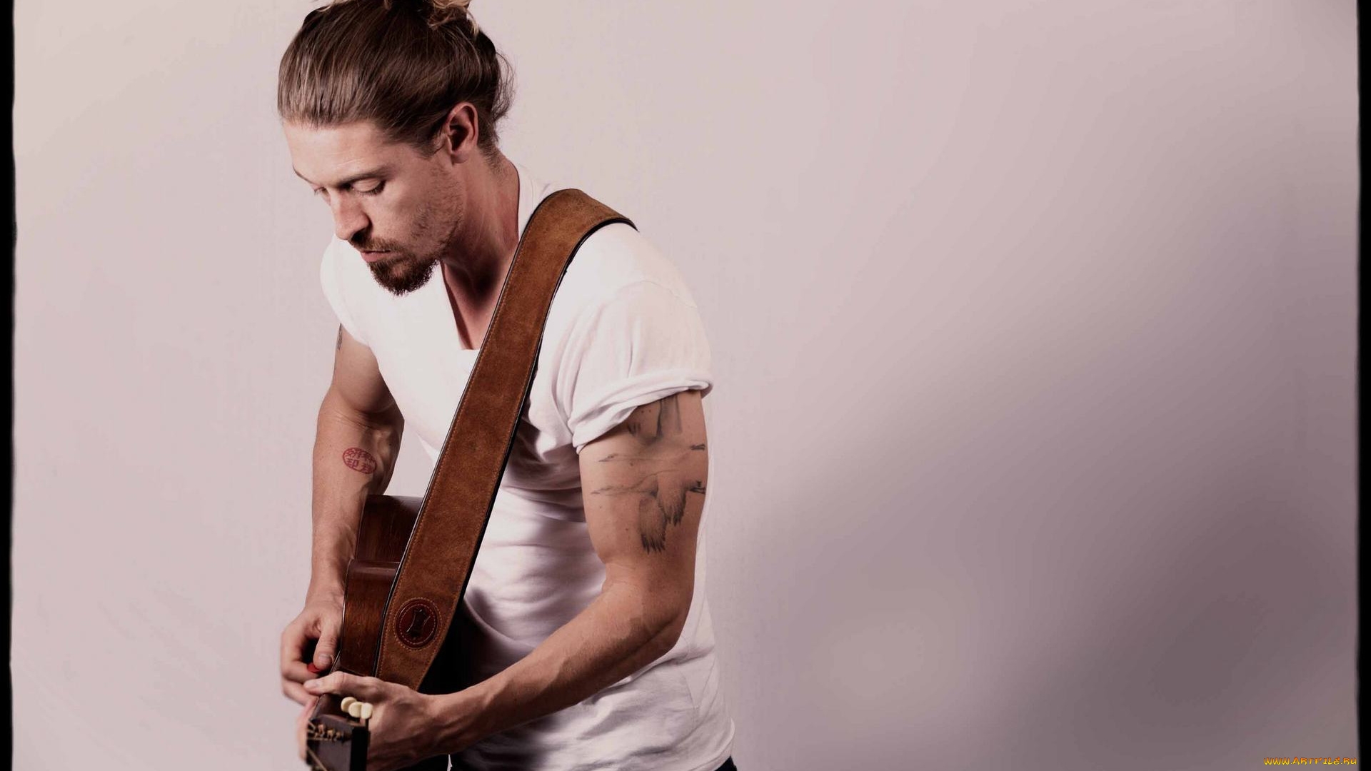 музыка, -, другое, гитара, мужчина