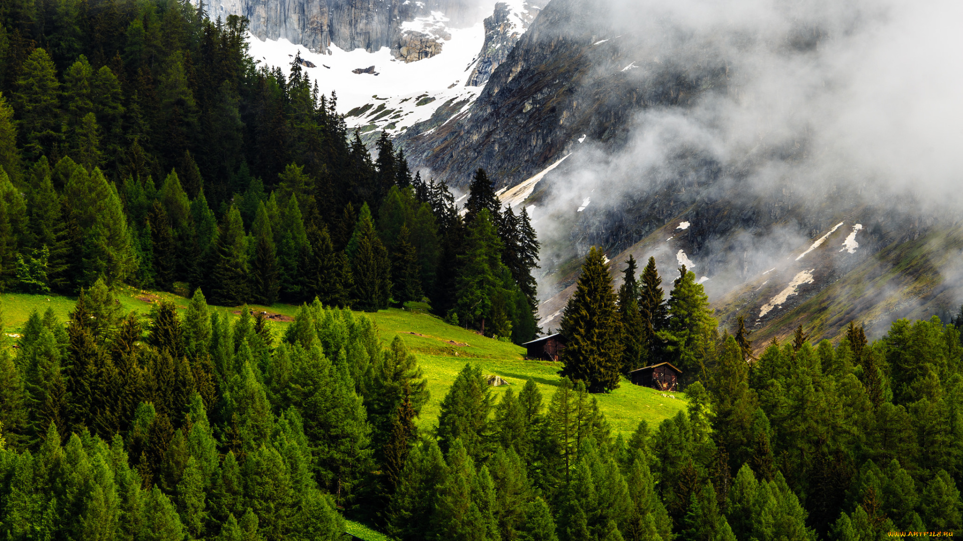 природа, горы, простор