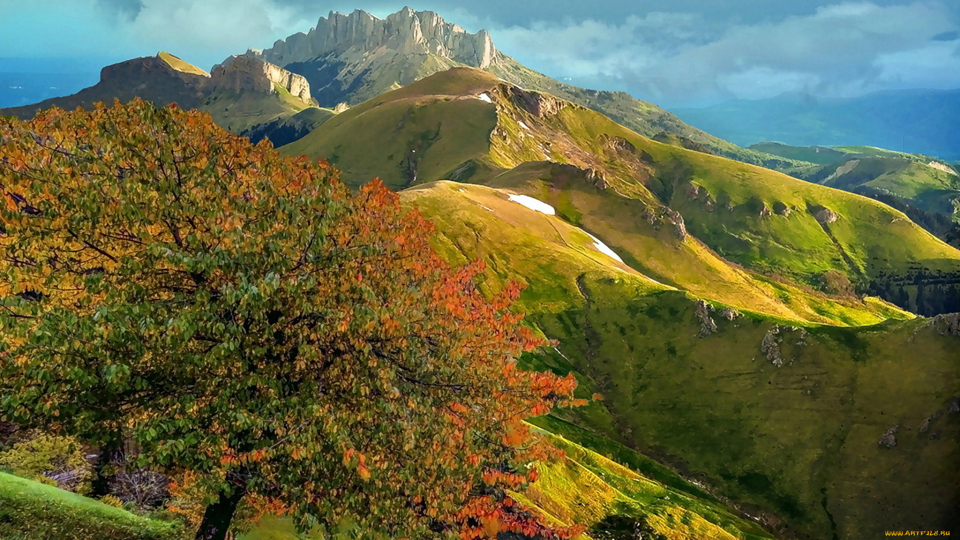 природа, горы, простор