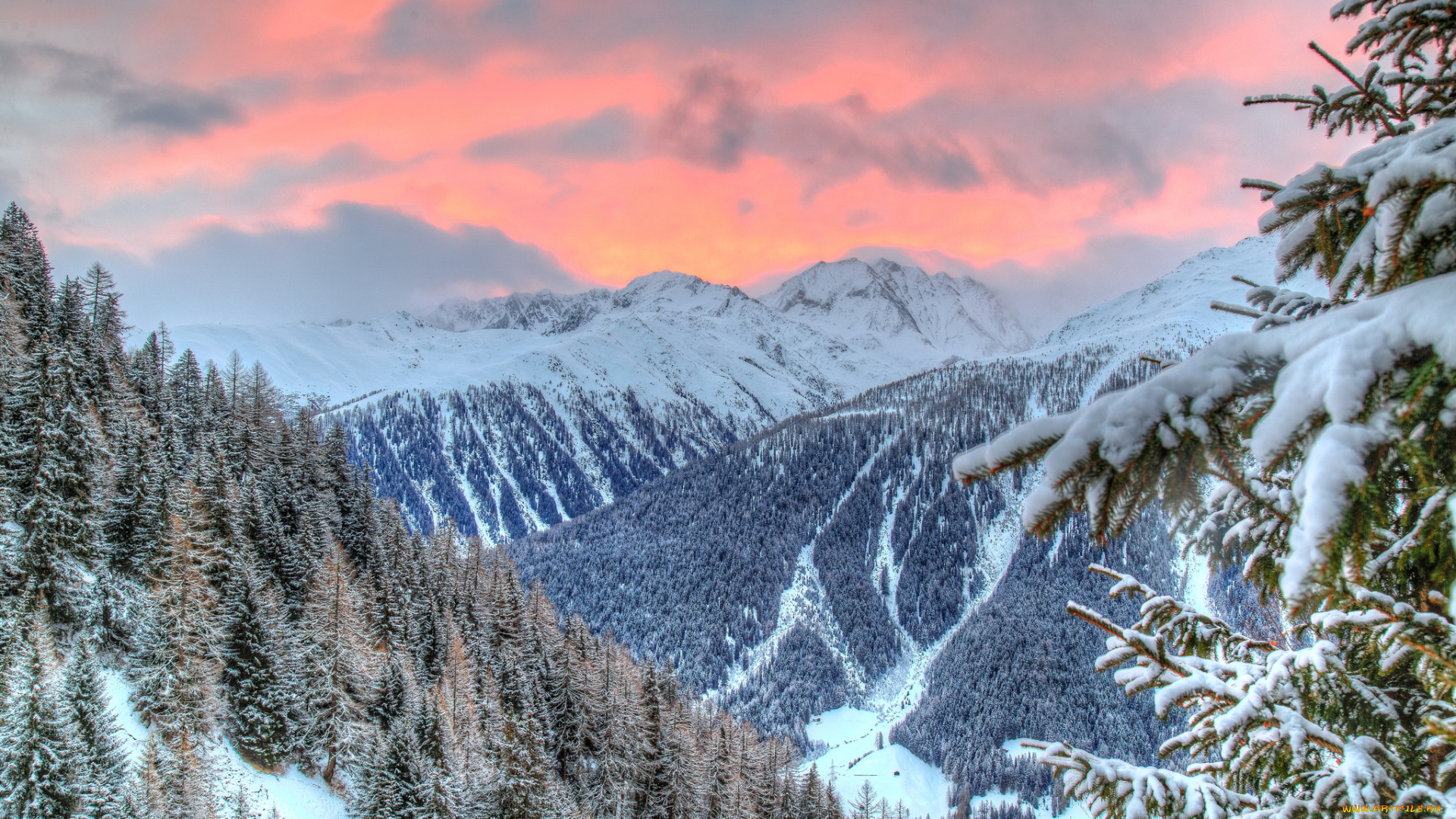 природа, горы, простор