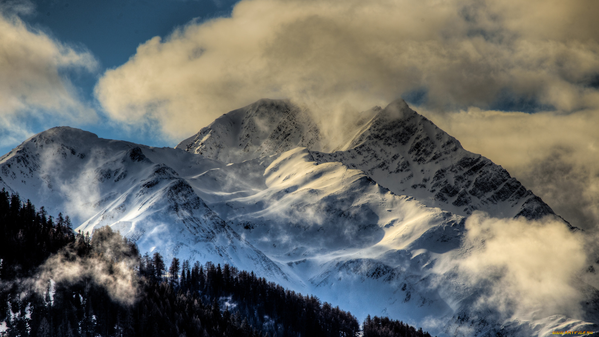 природа, горы, простор