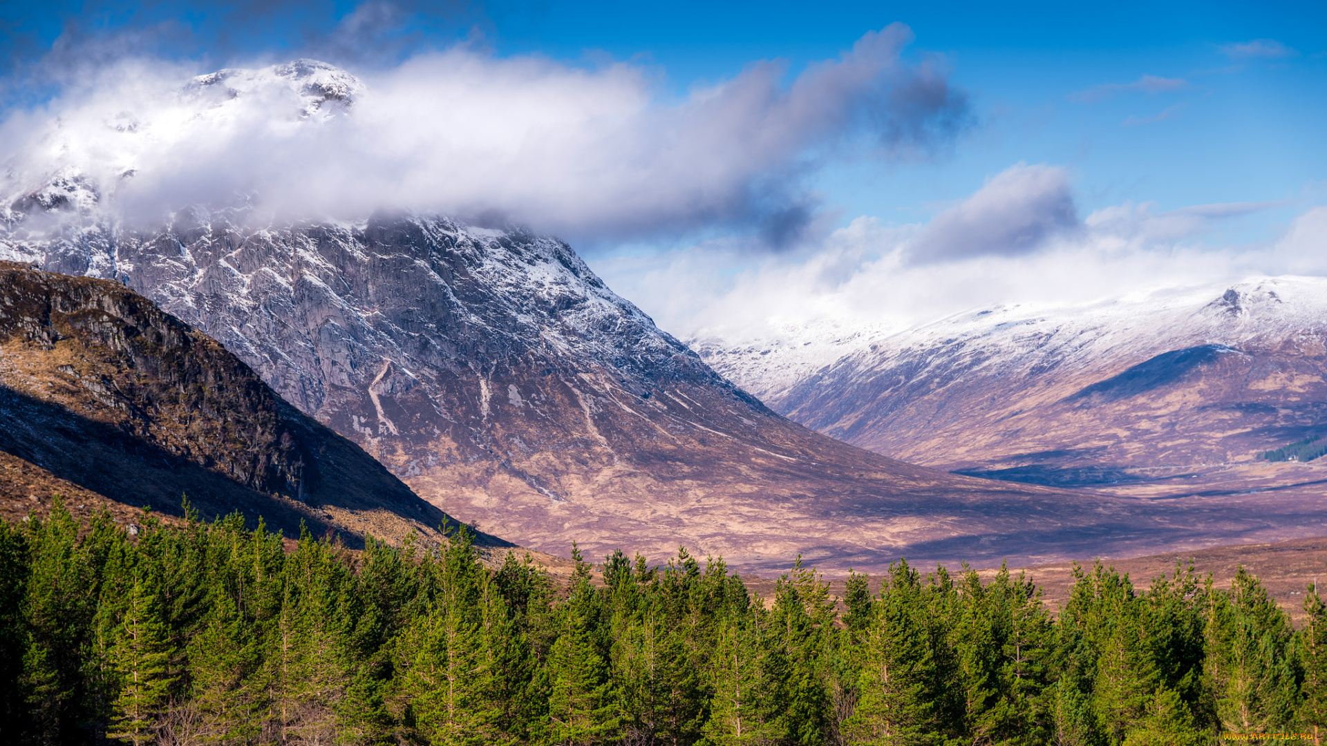 природа, горы, простор