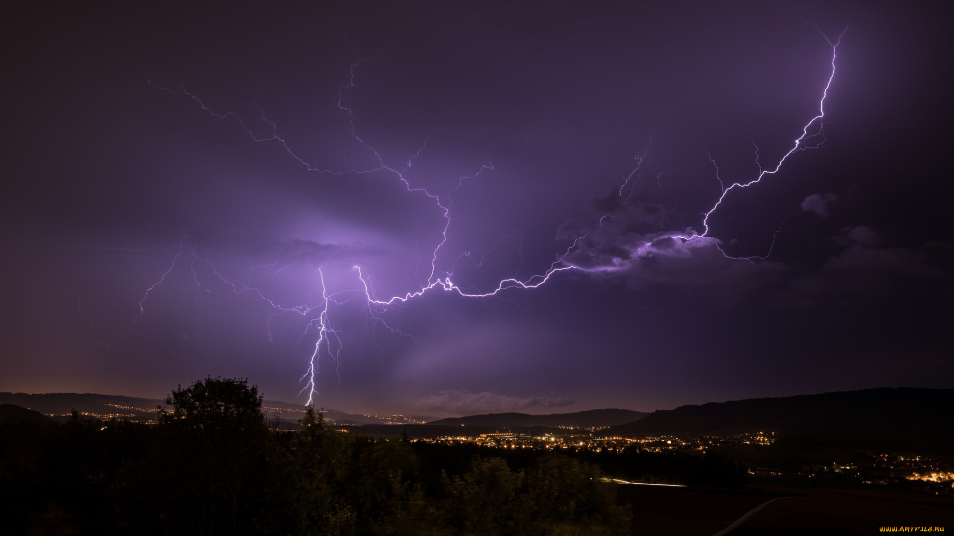 природа, молния, , гроза