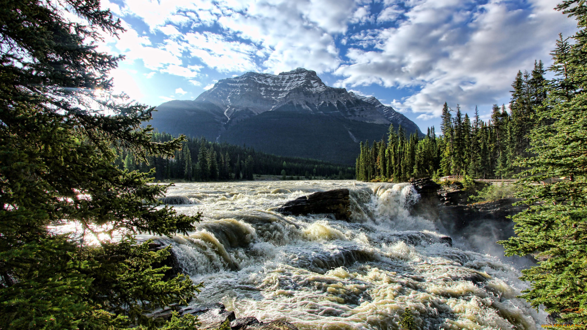 природа, водопады, простор