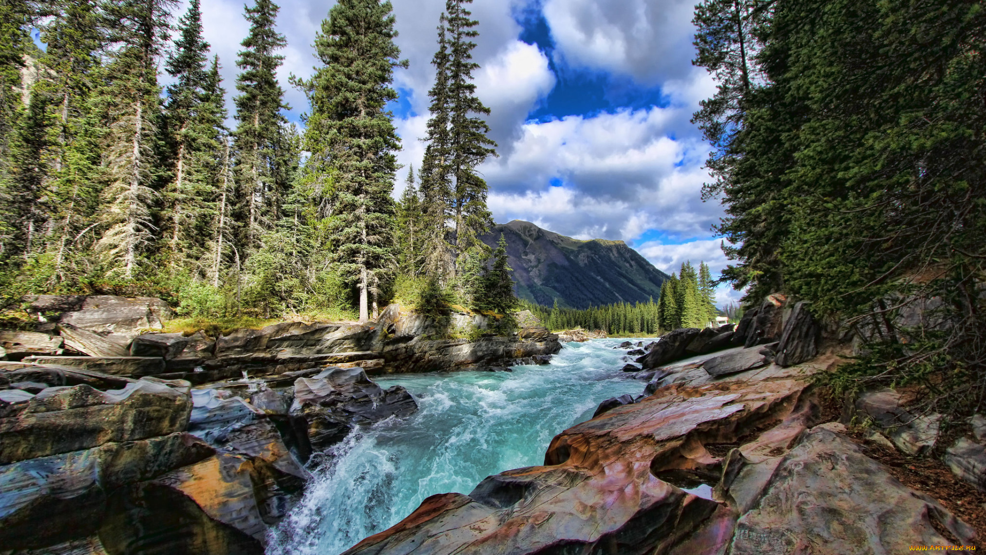 природа, водопады, простор