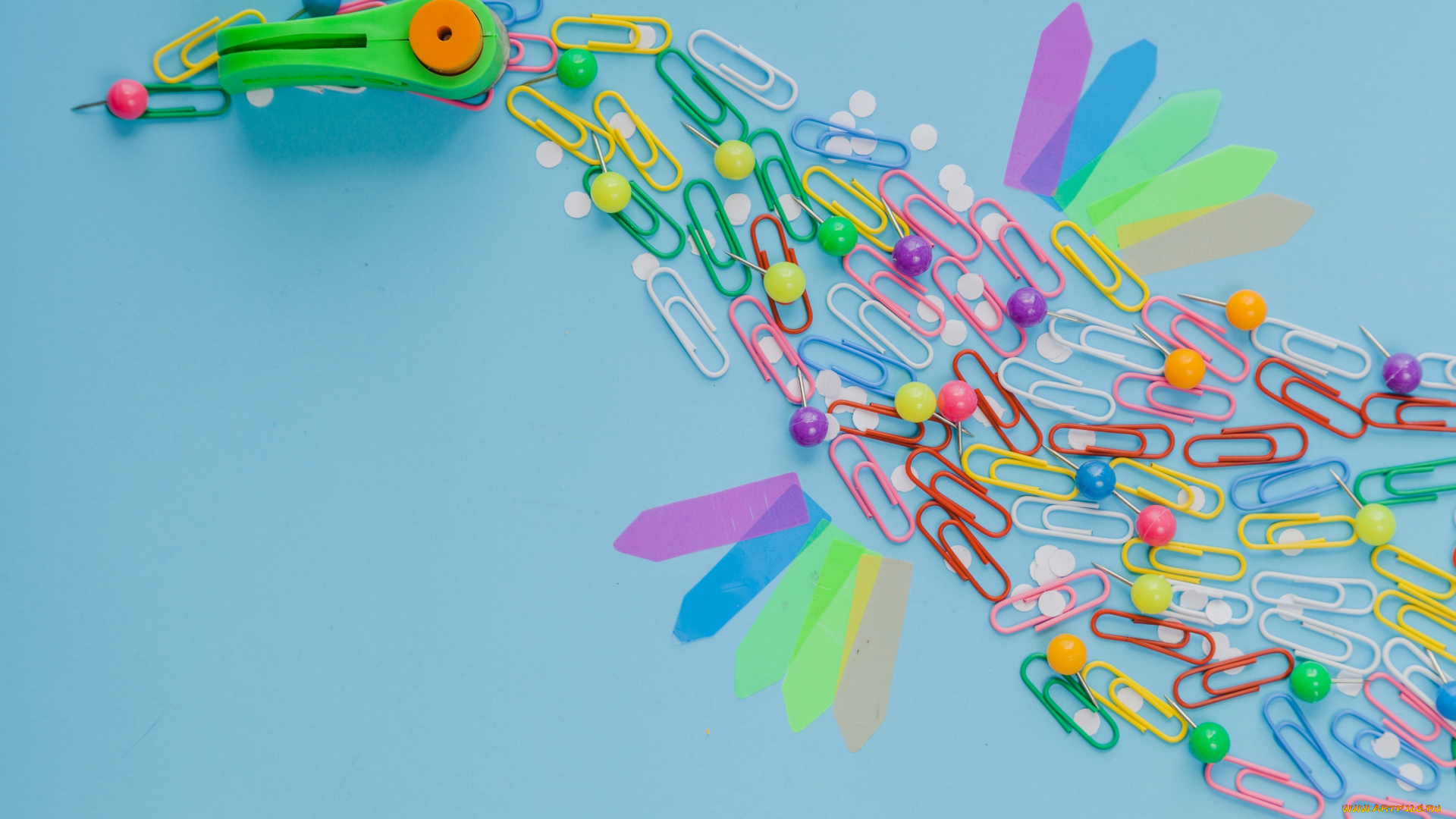 разное, канцелярия, , книги, скрепки, фон, кнопки