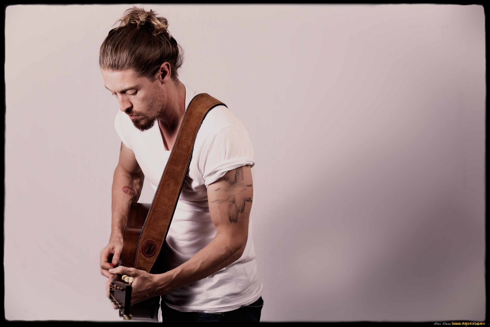 музыка, -, другое, гитара, мужчина