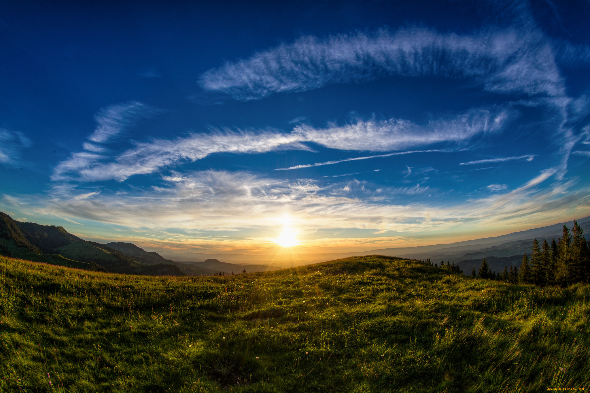 природа, восходы, закаты, простор