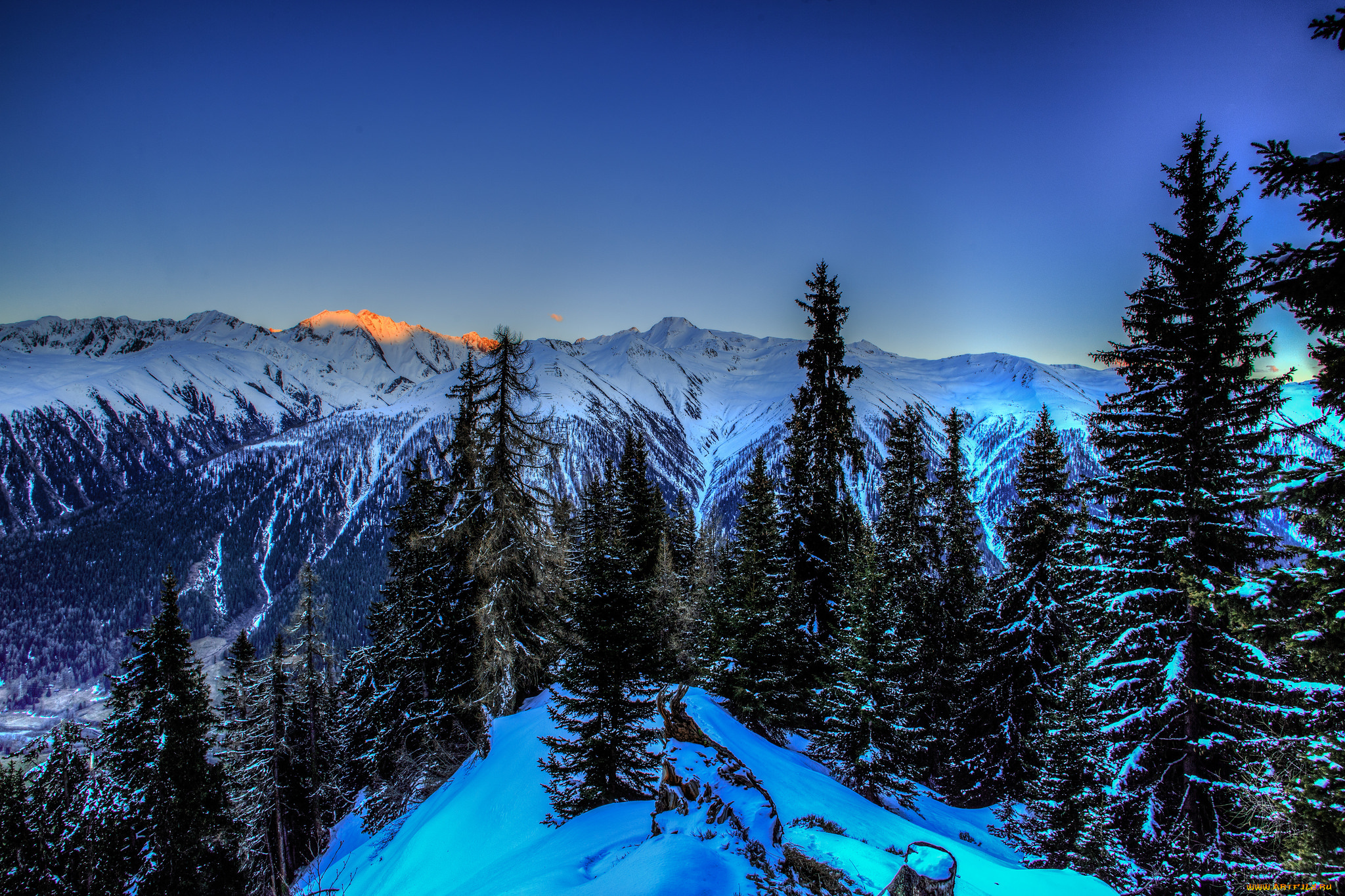 природа, горы, простор