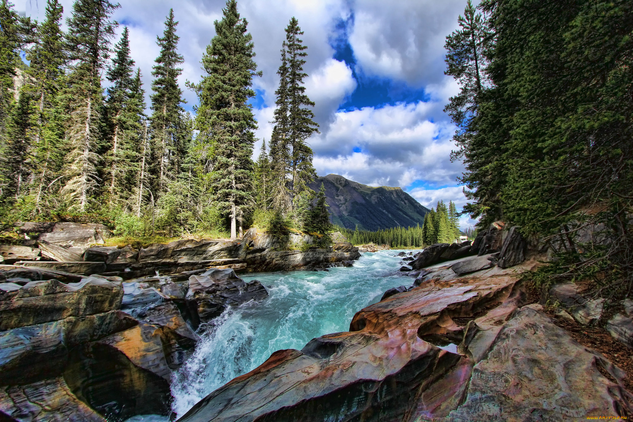 природа, водопады, простор