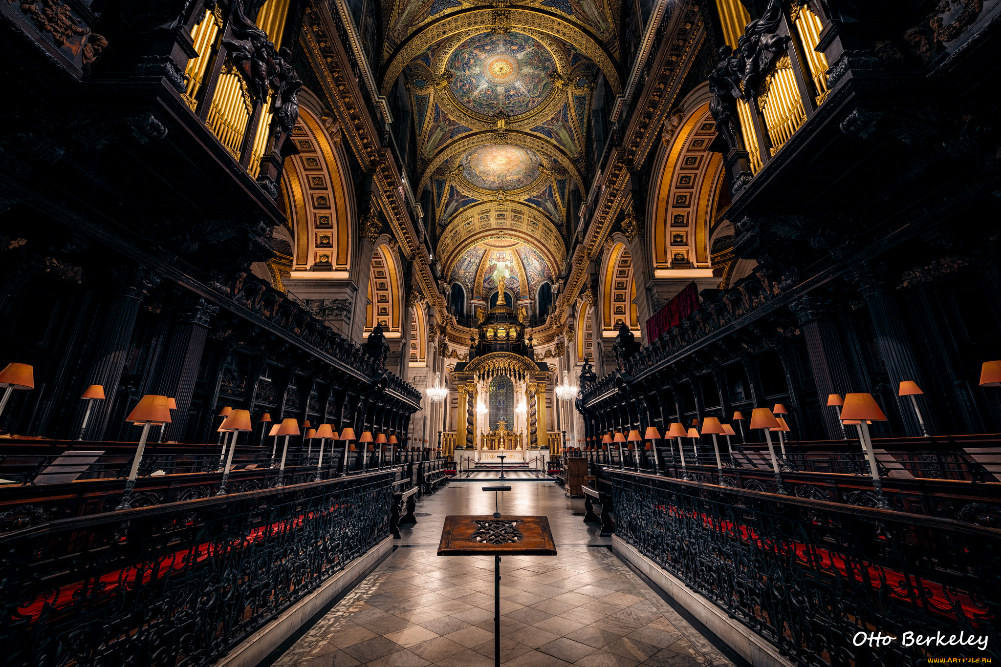 интерьер, убранство, , роспись, храма, церковь