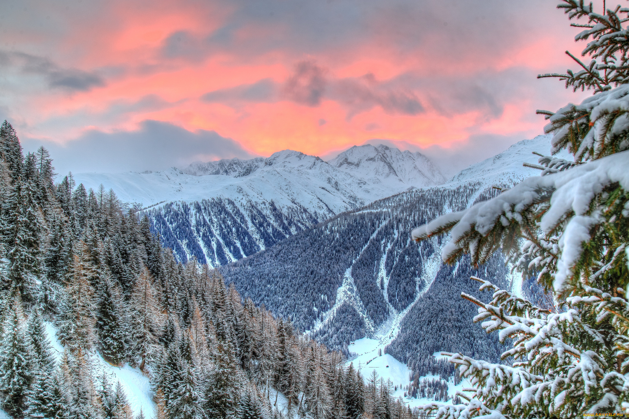 природа, горы, простор