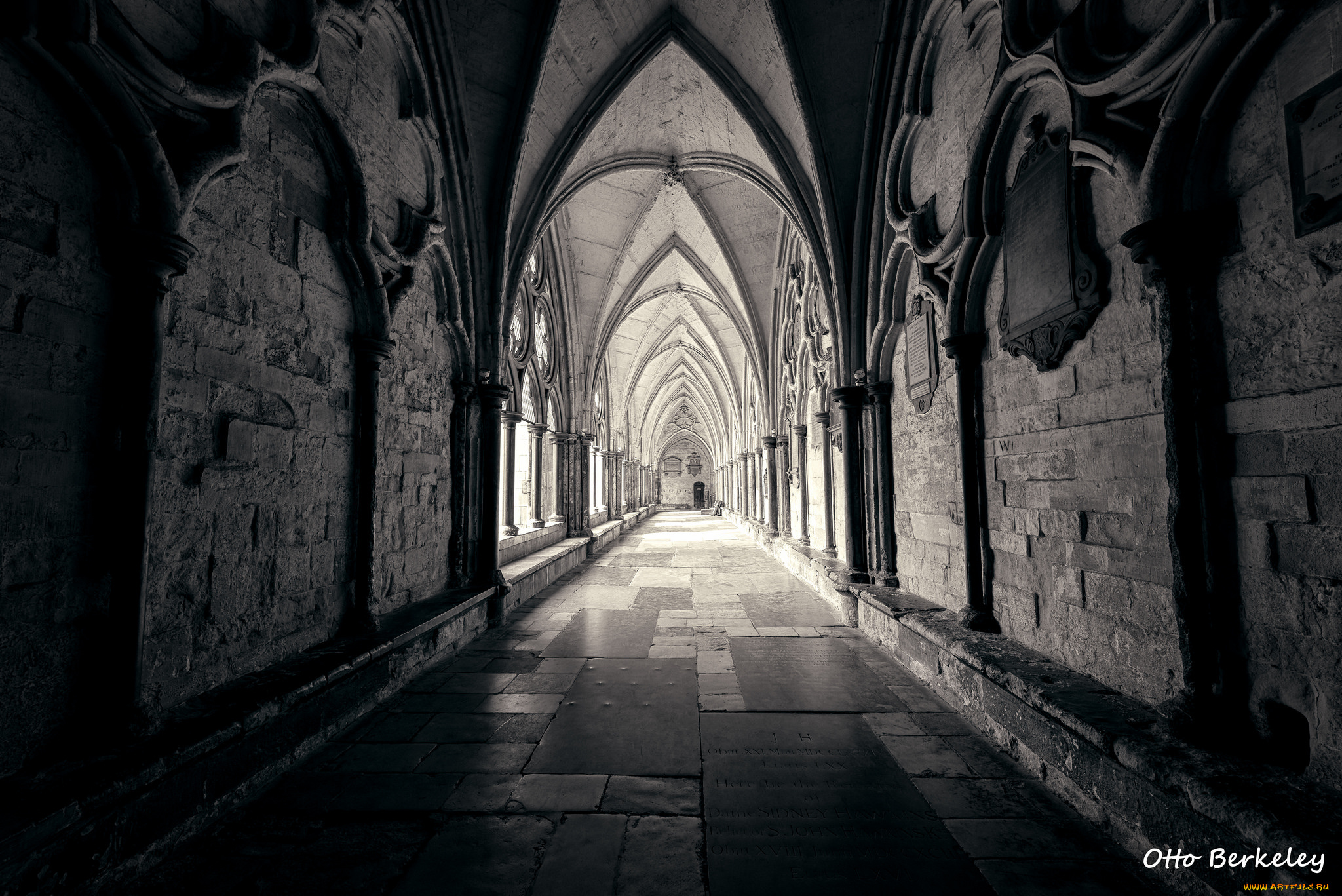 интерьер, убранство, , роспись, храма, коридор