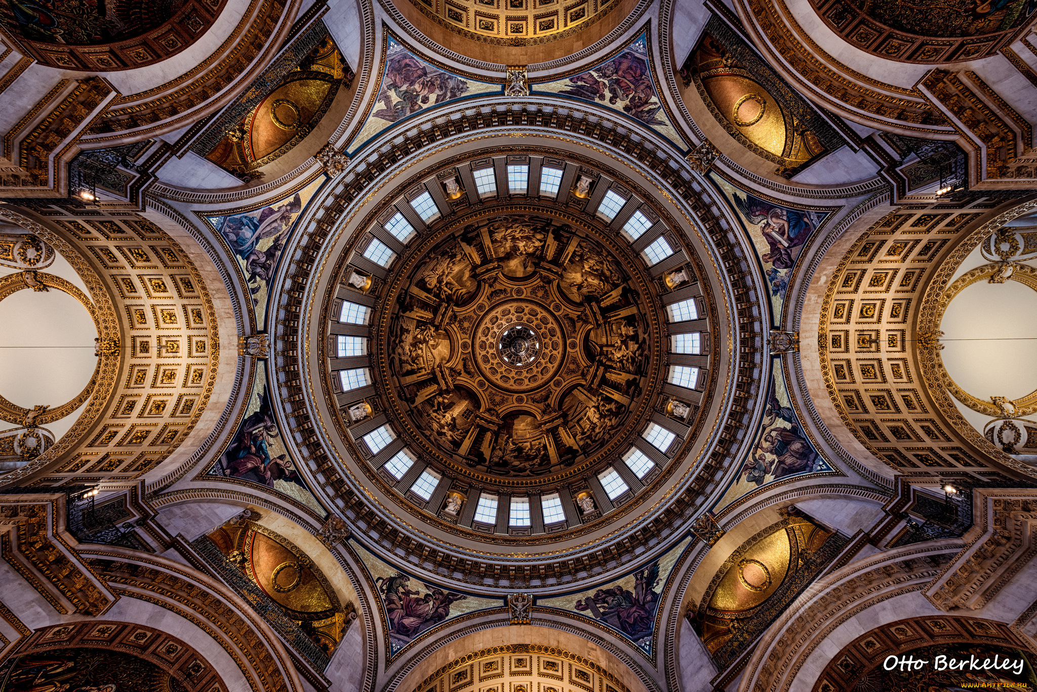 интерьер, убранство, , роспись, храма, потолок