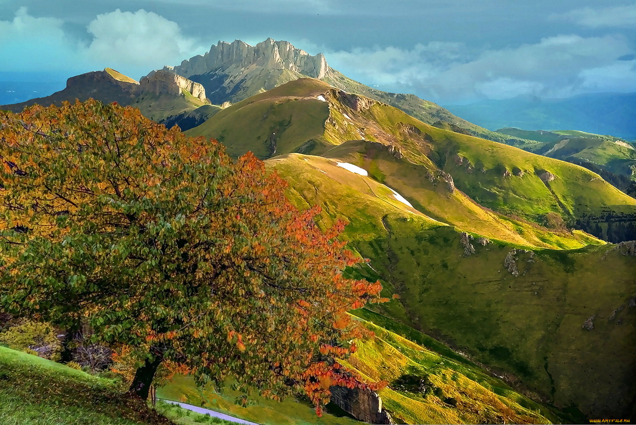 природа, горы, простор