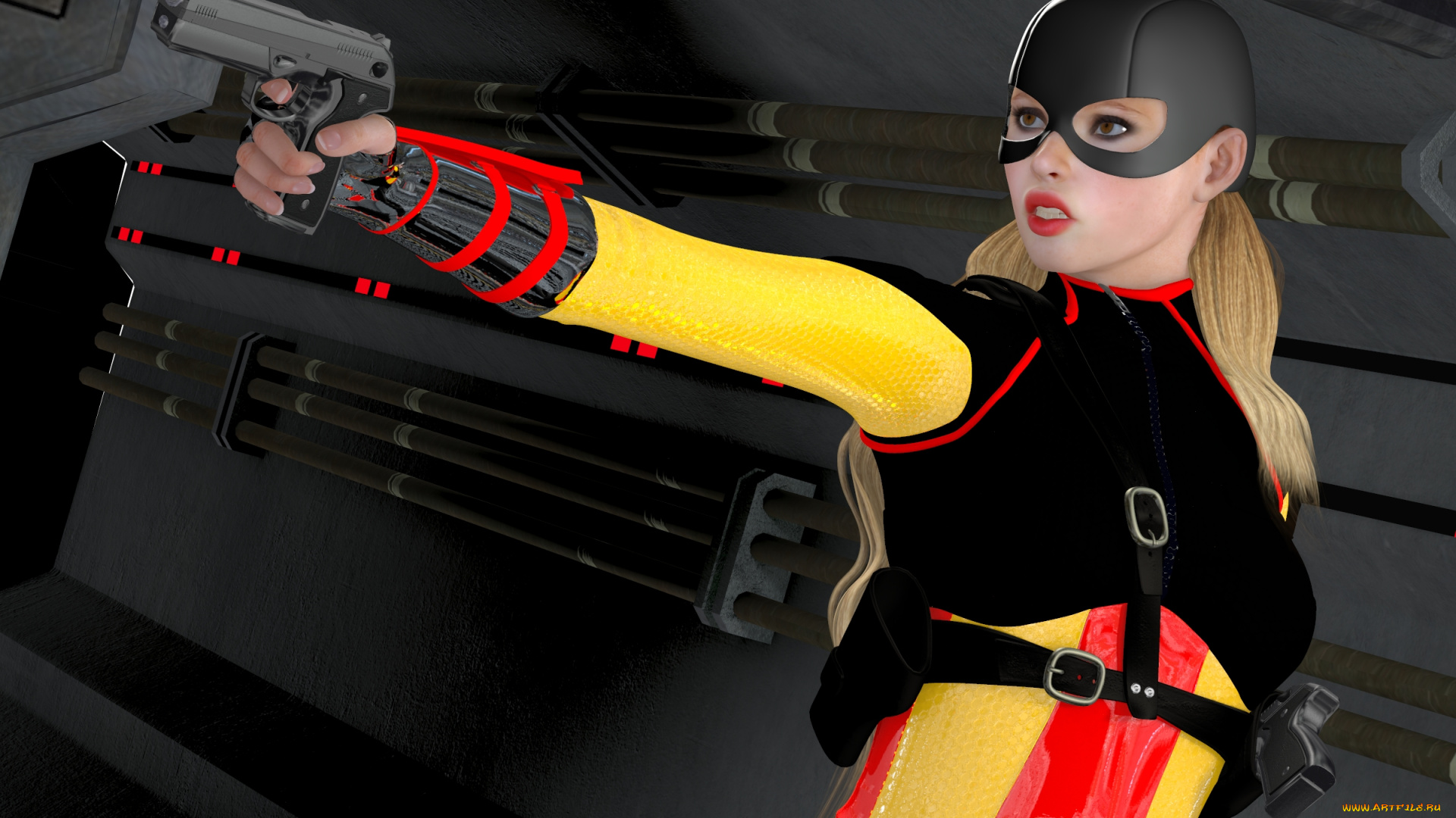 3д, графика, фантазия, , fantasy, фон, взгляд, девушка