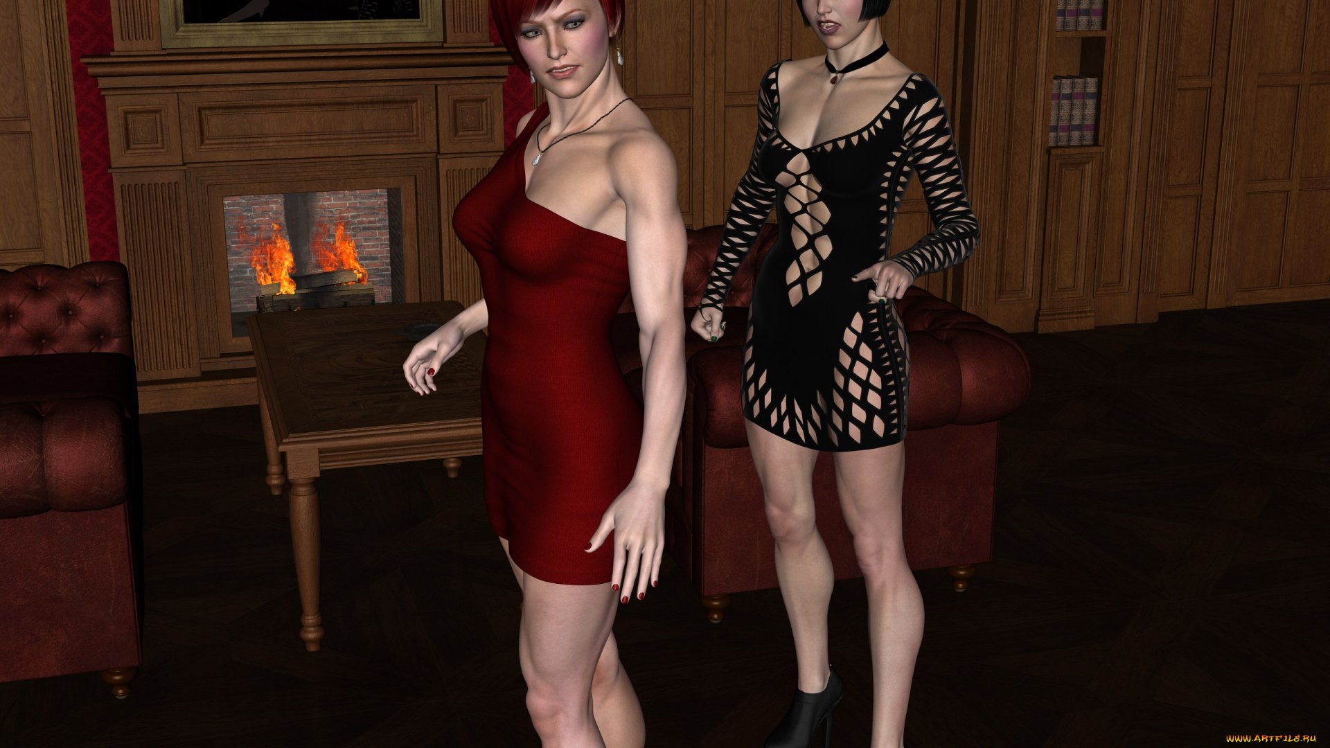 3д, графика, люди, , people, фон, взгляд, девушки