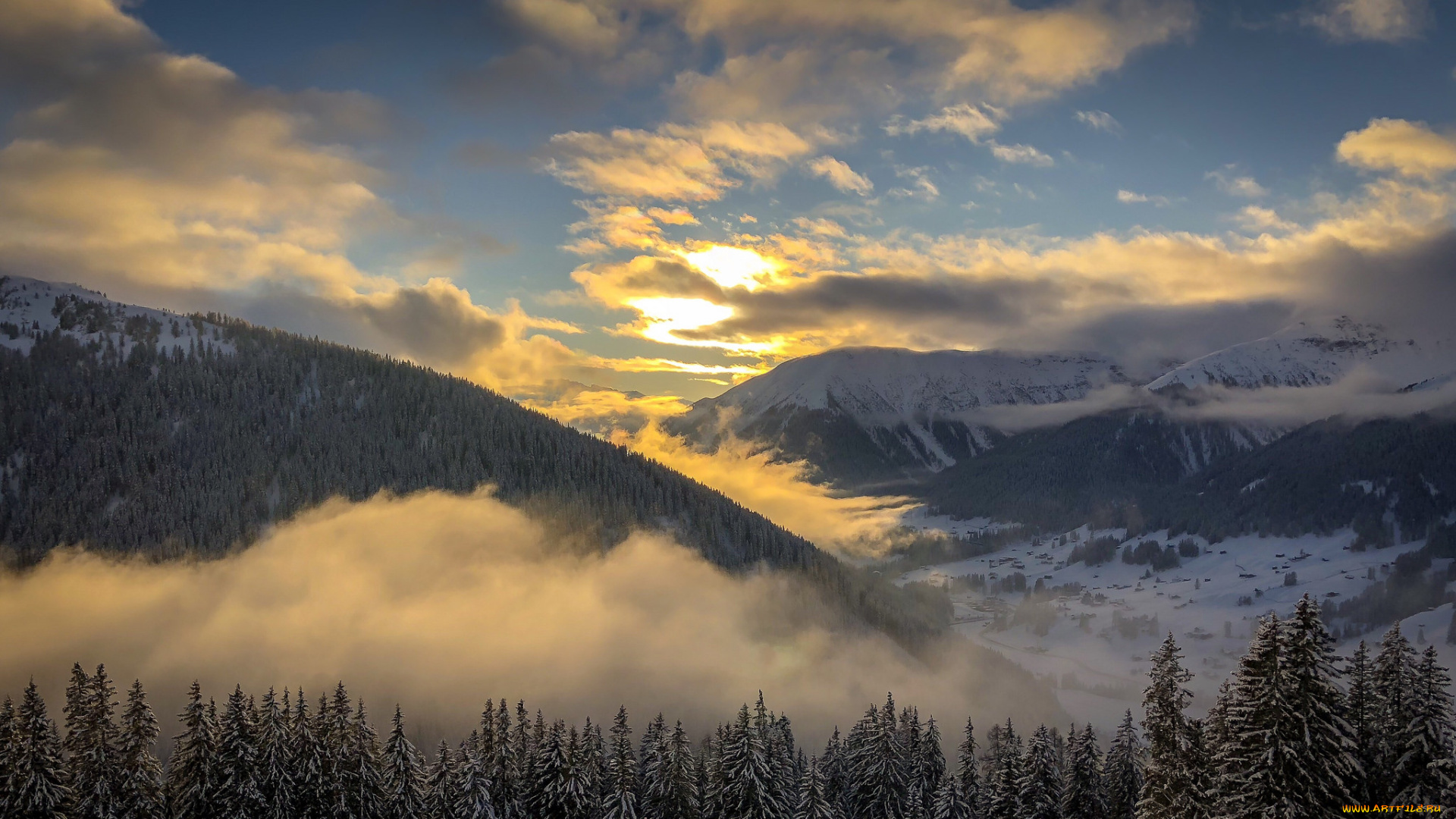 природа, горы, простор