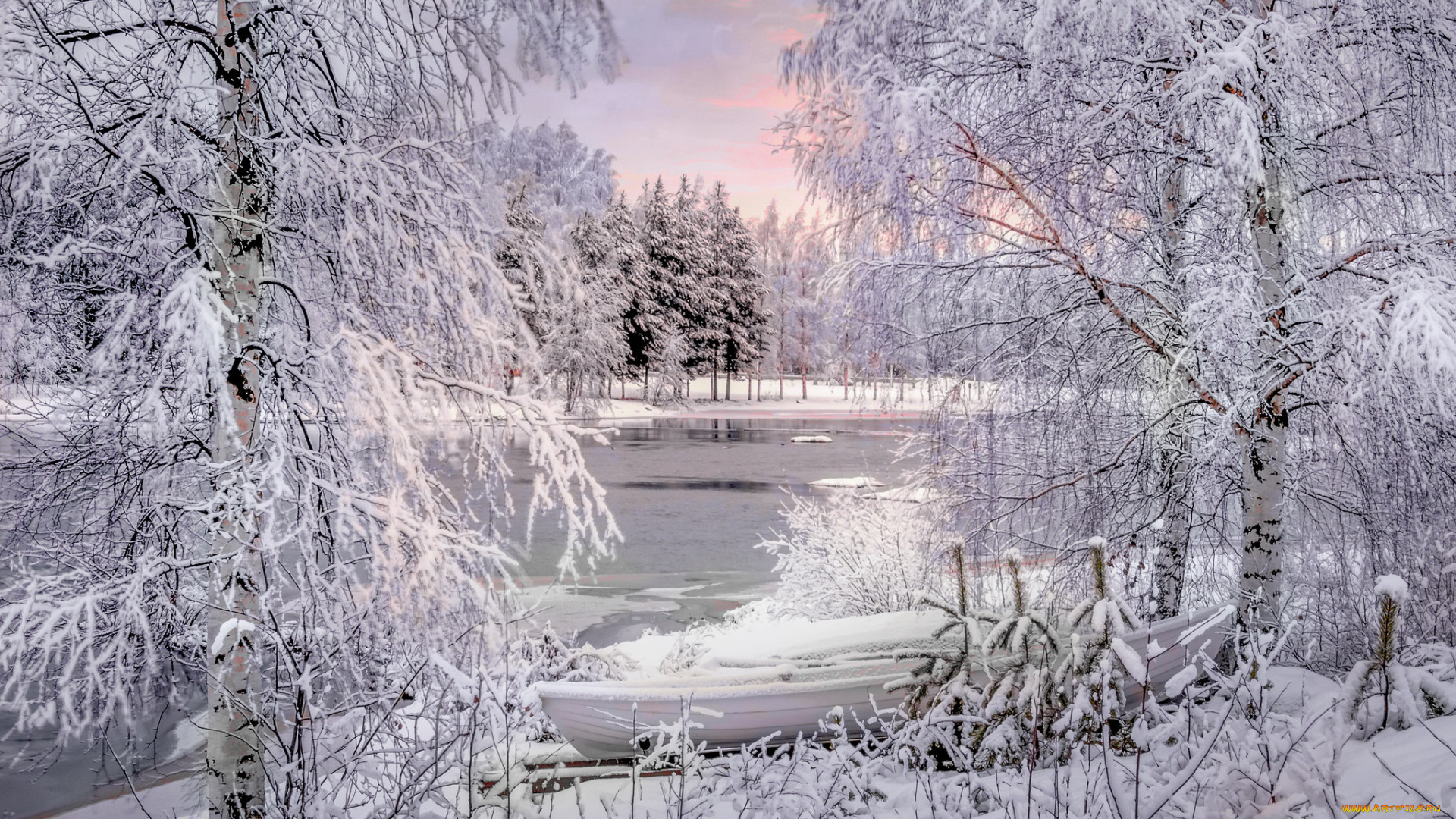 природа, зима, простор